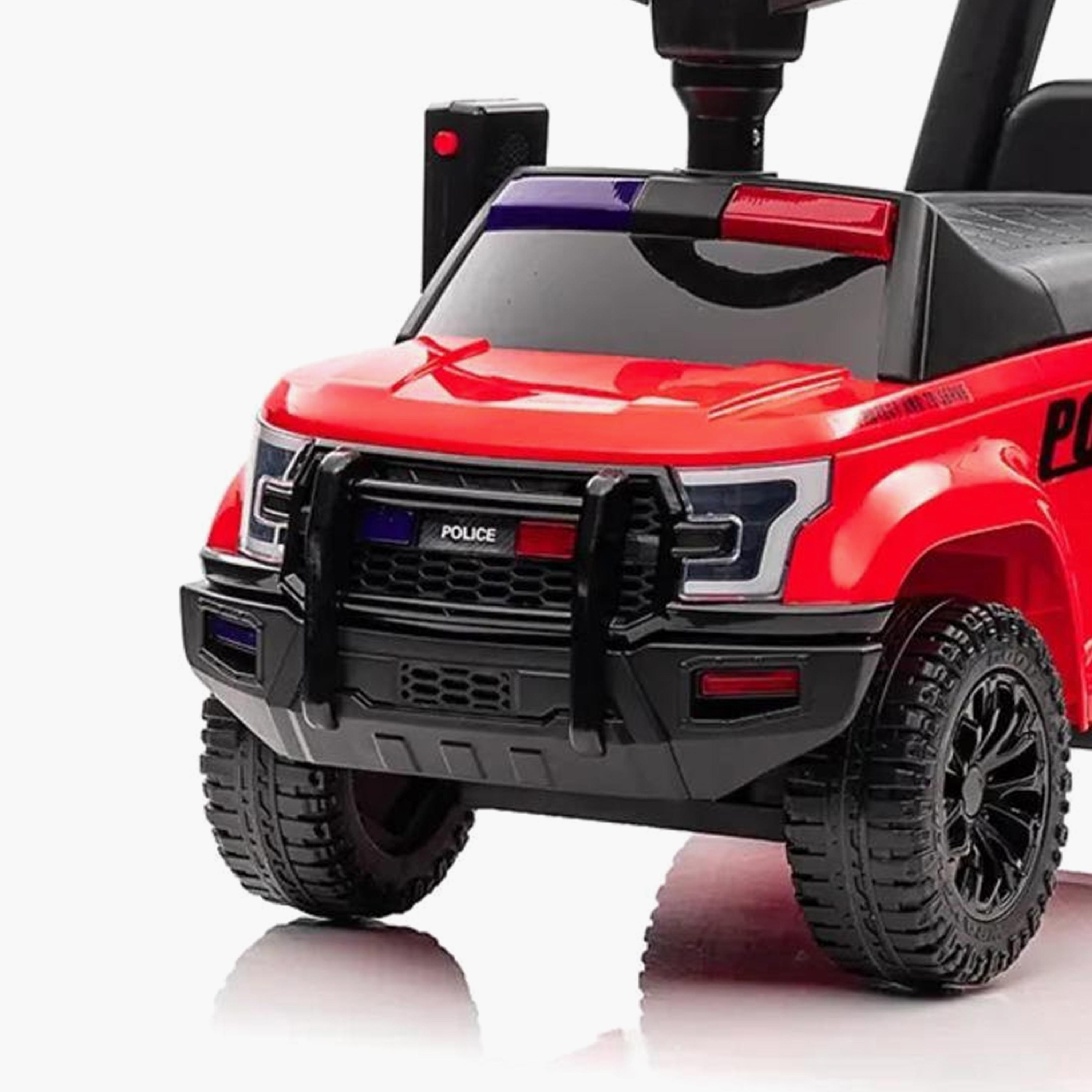 MYTS Police Push Car Ride-On with Siren, Megaphone & Storage-toys-outdoor-bikesandrideons-manualrideons-image-3