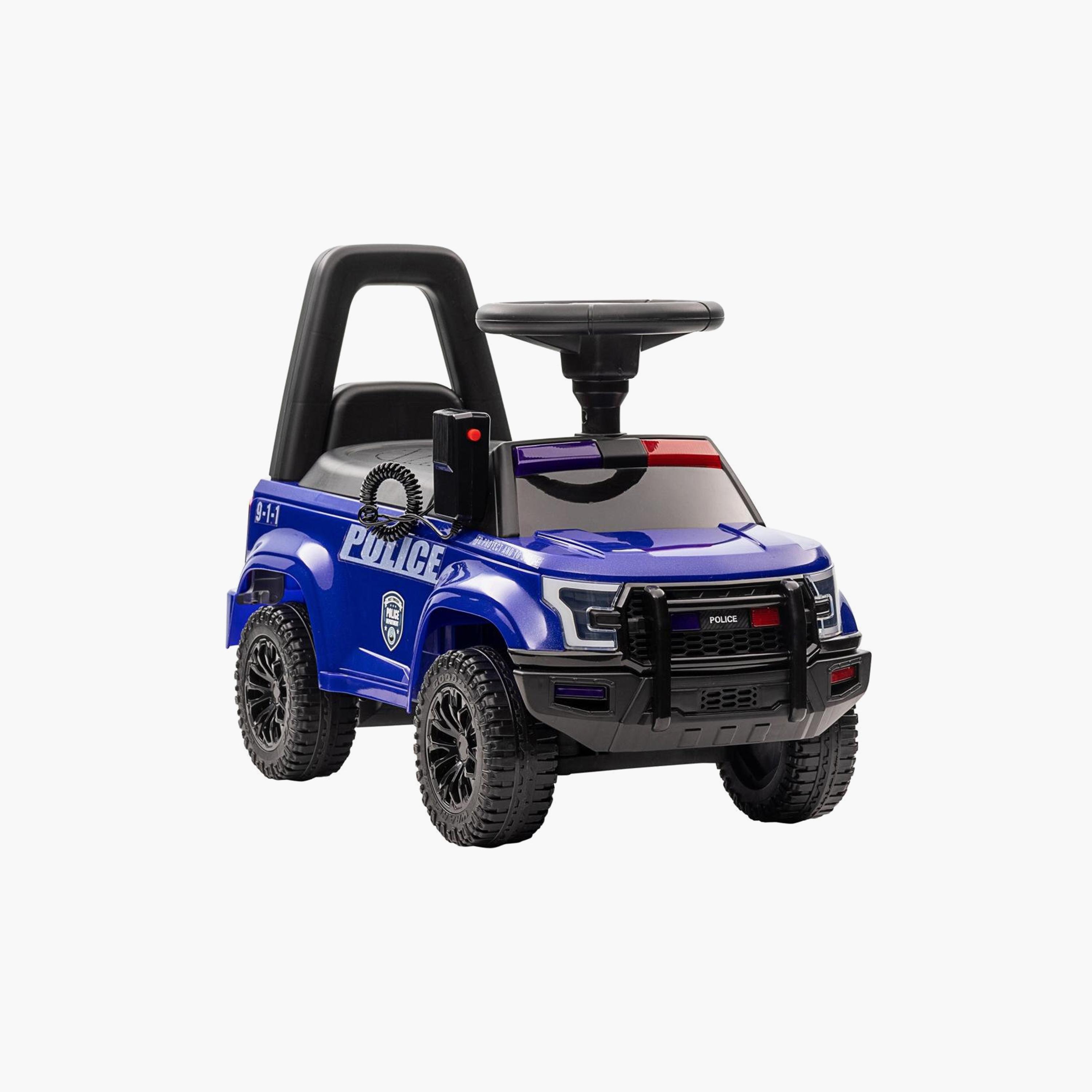 سيارة شرطة للأطفال مزودة بصفارة إنذار ومكبر صوت ومساحة تخزين من مايتس-toys-outdoor-bikesandrideons-manualrideons-image-1