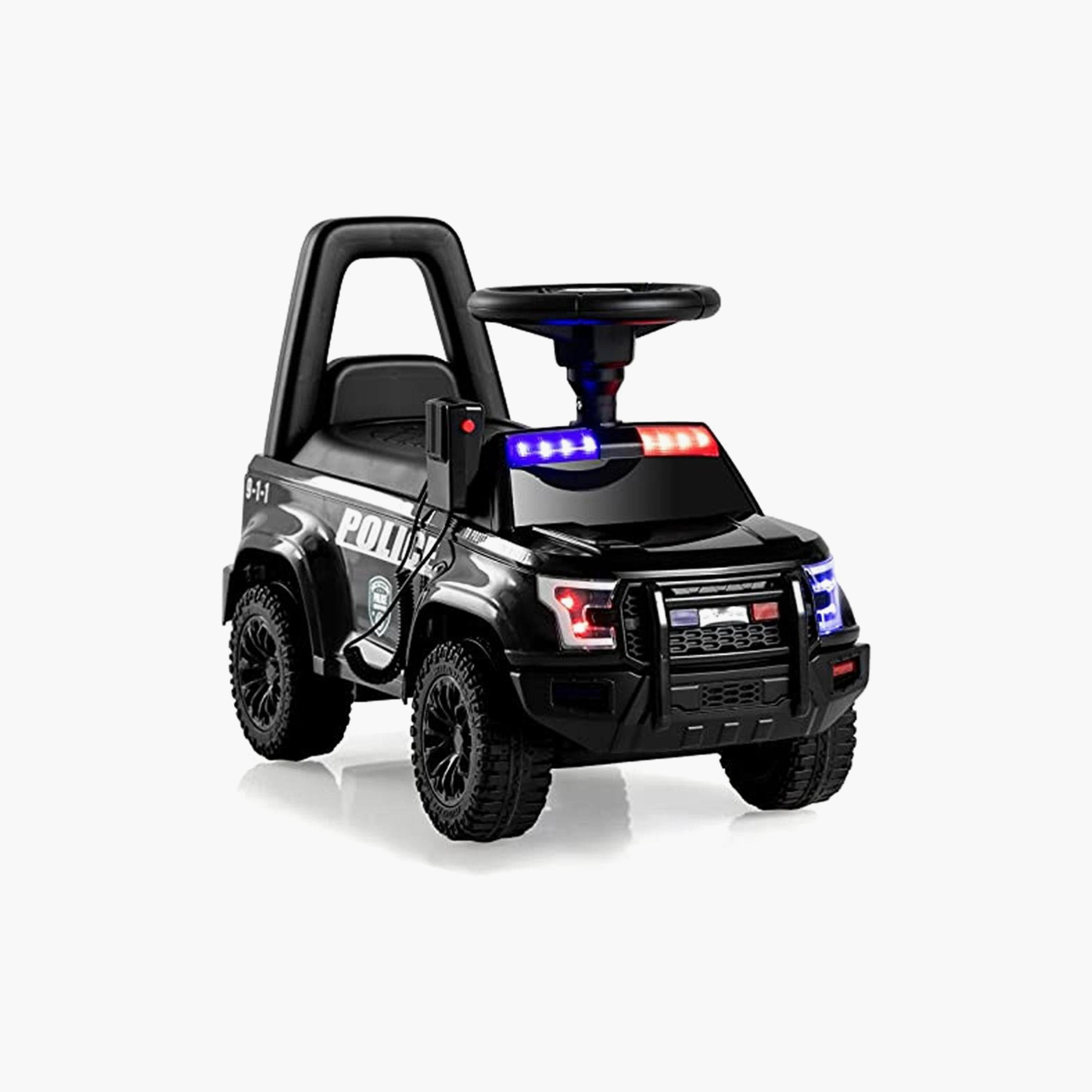 MYTS Police Push Car Ride-On with Siren, Megaphone & Storage-toys-outdoor-bikesandrideons-manualrideons-image-3