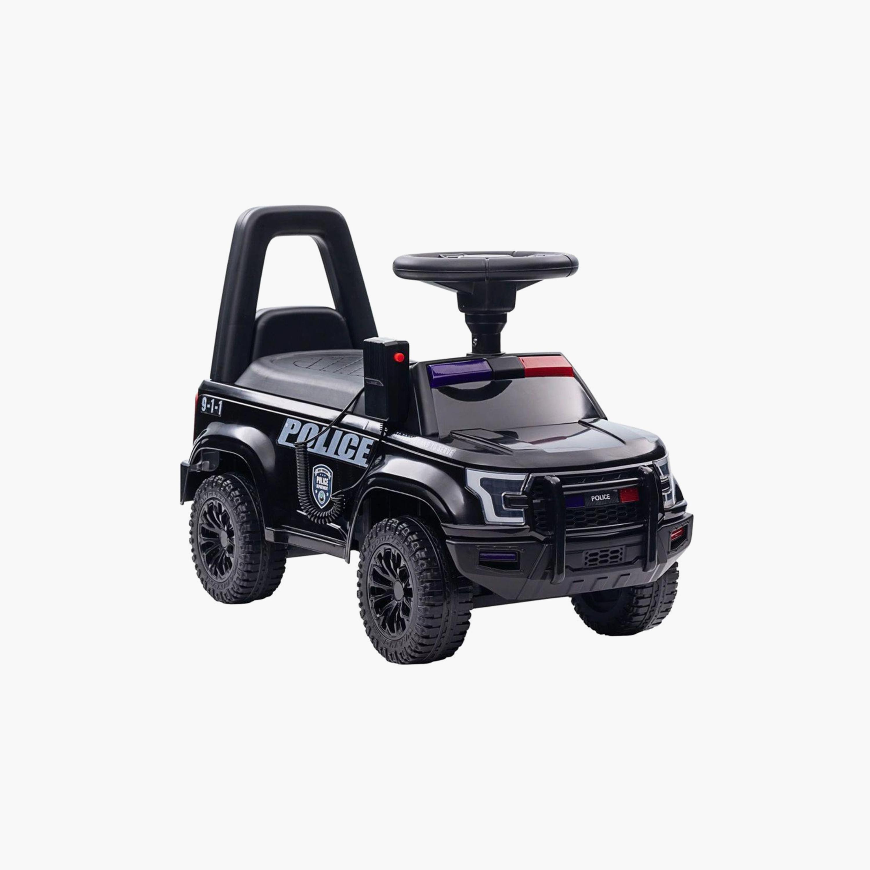 MYTS Police Push Car Ride-On with Siren, Megaphone & Storage-toys-outdoor-bikesandrideons-manualrideons-image-1