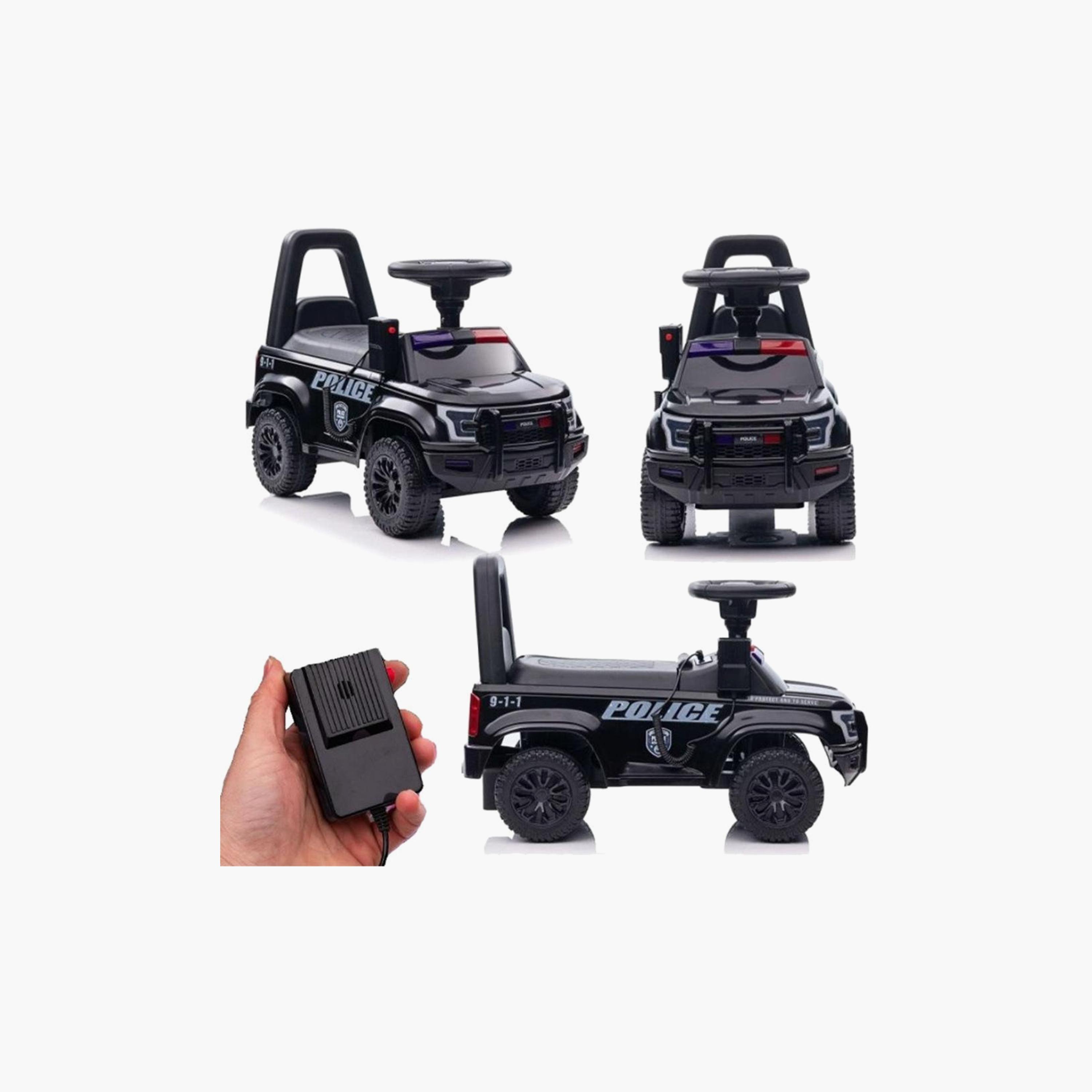 MYTS Police Push Car Ride-On with Siren, Megaphone & Storage-toys-outdoor-bikesandrideons-manualrideons-image-2