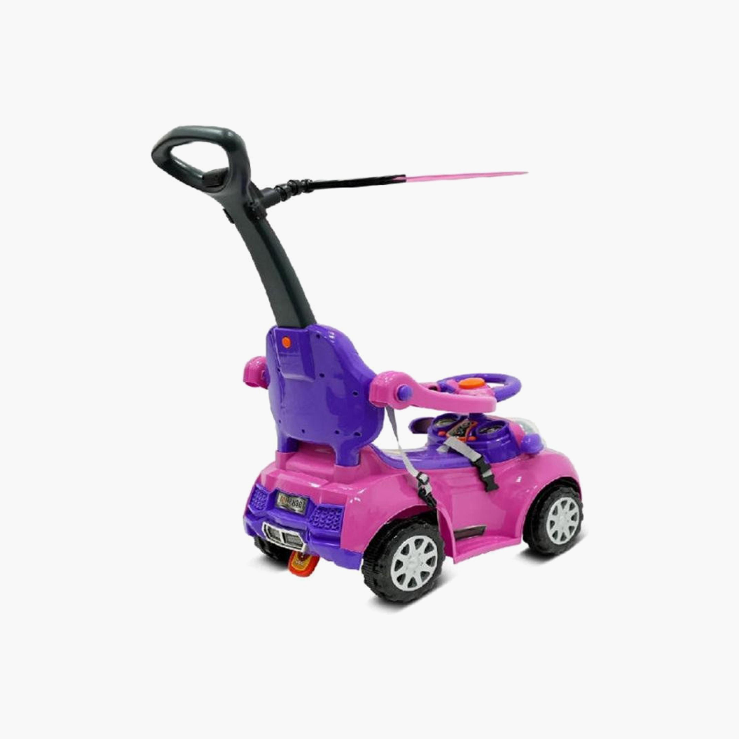 MYTS Push Car Stroller with Canopy and Safety Guard - Pink-toys-outdoor-bikesandrideons-manualrideons-image-3