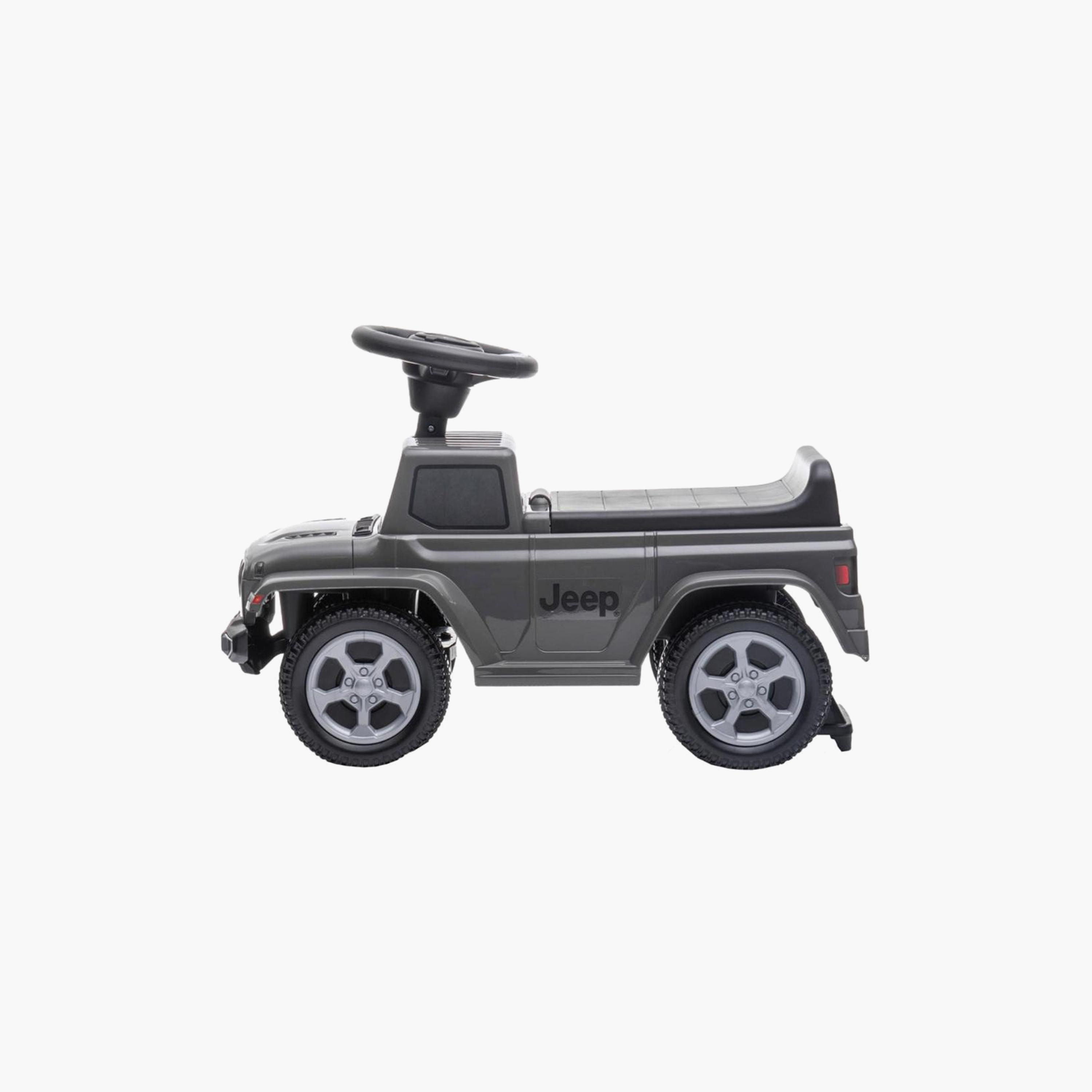 MYTS Jeep Gladiator Licensed Push Ride-On Car with Storage - Grey-toys-outdoor-bikesandrideons-manualrideons-image-3