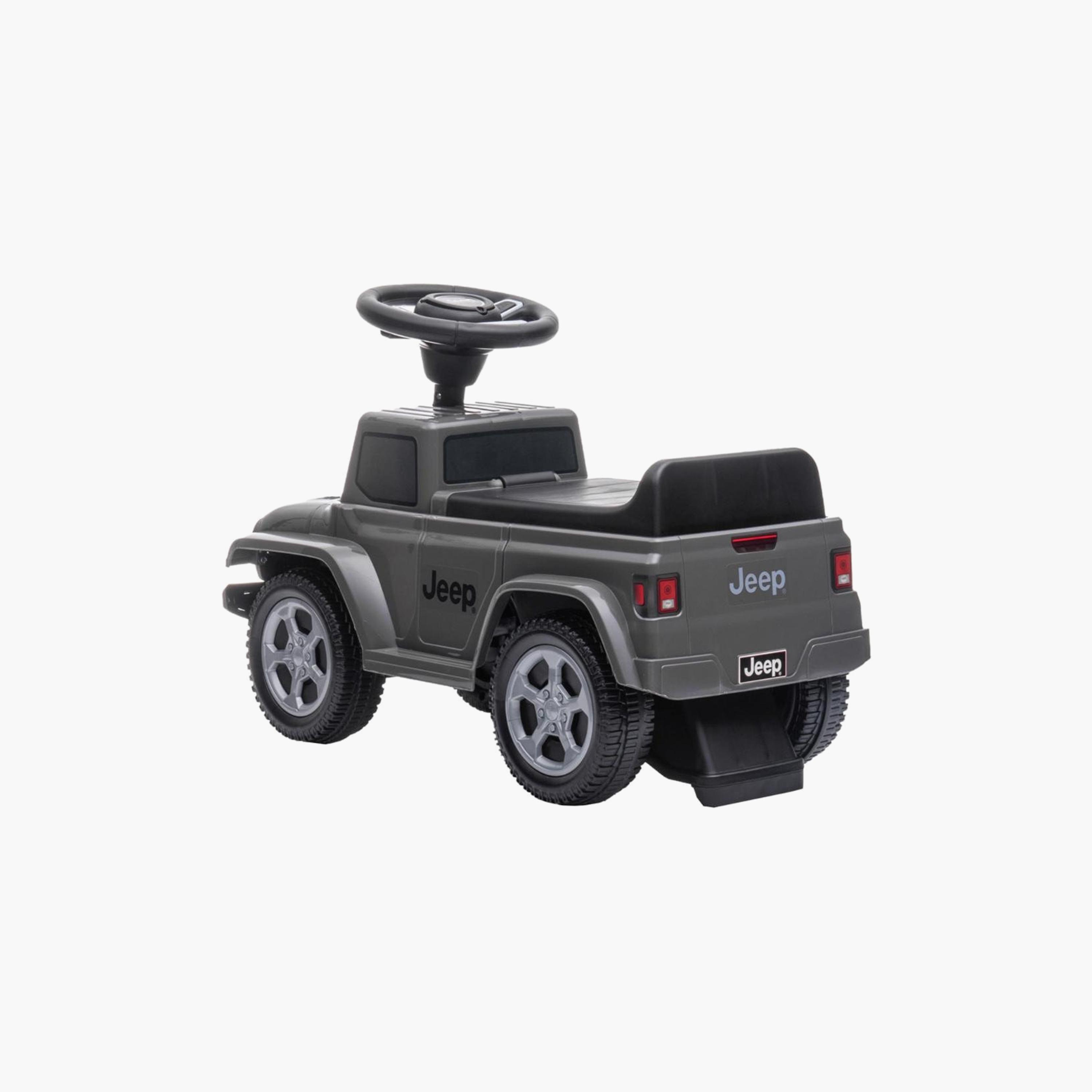 MYTS Jeep Gladiator Licensed Push Ride-On Car with Storage - Grey-toys-outdoor-bikesandrideons-manualrideons-image-4