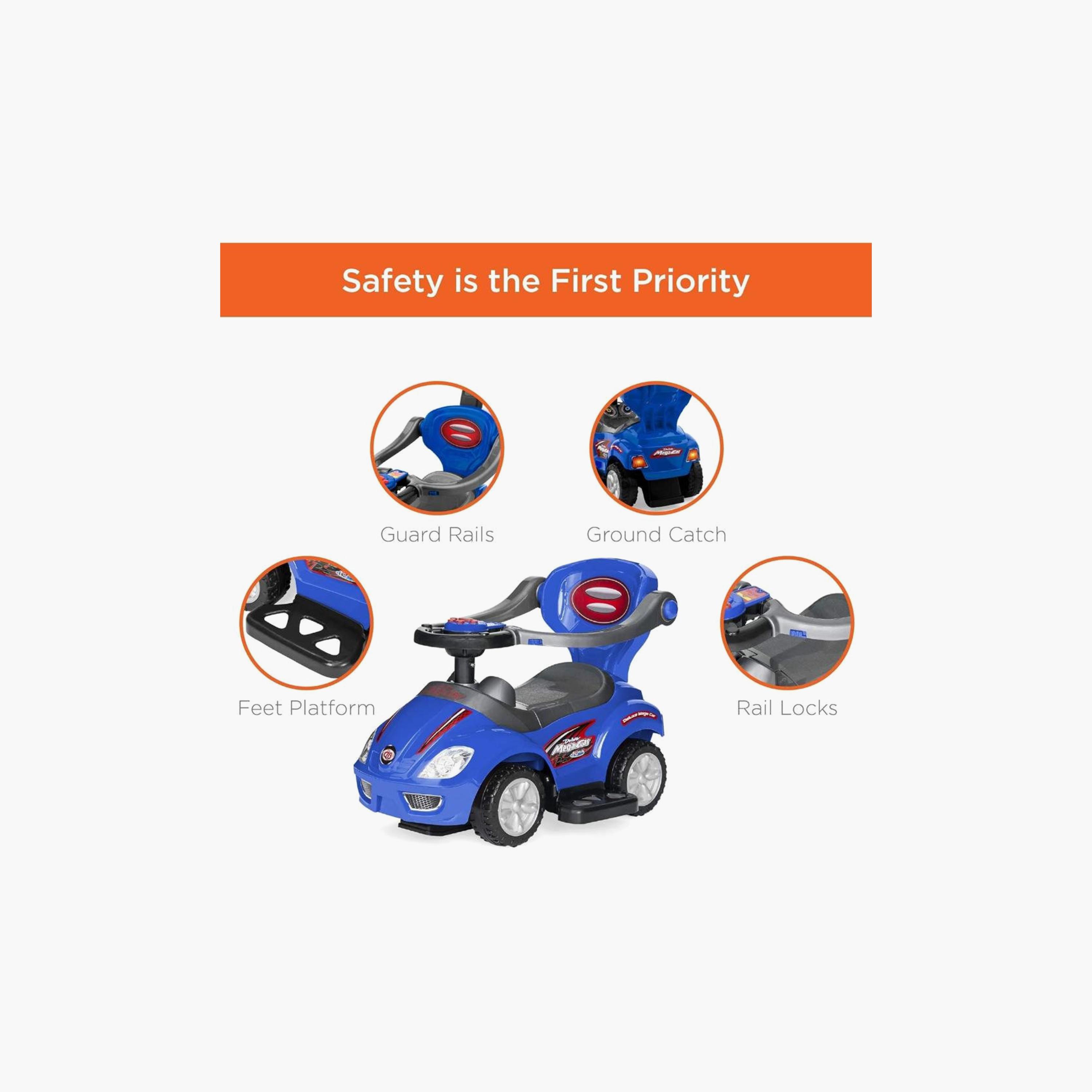 Myts Canopy 3-In-1 Ride On Push Car - Blue-toys-outdoor-bikesandrideons-manualrideons-image-3
