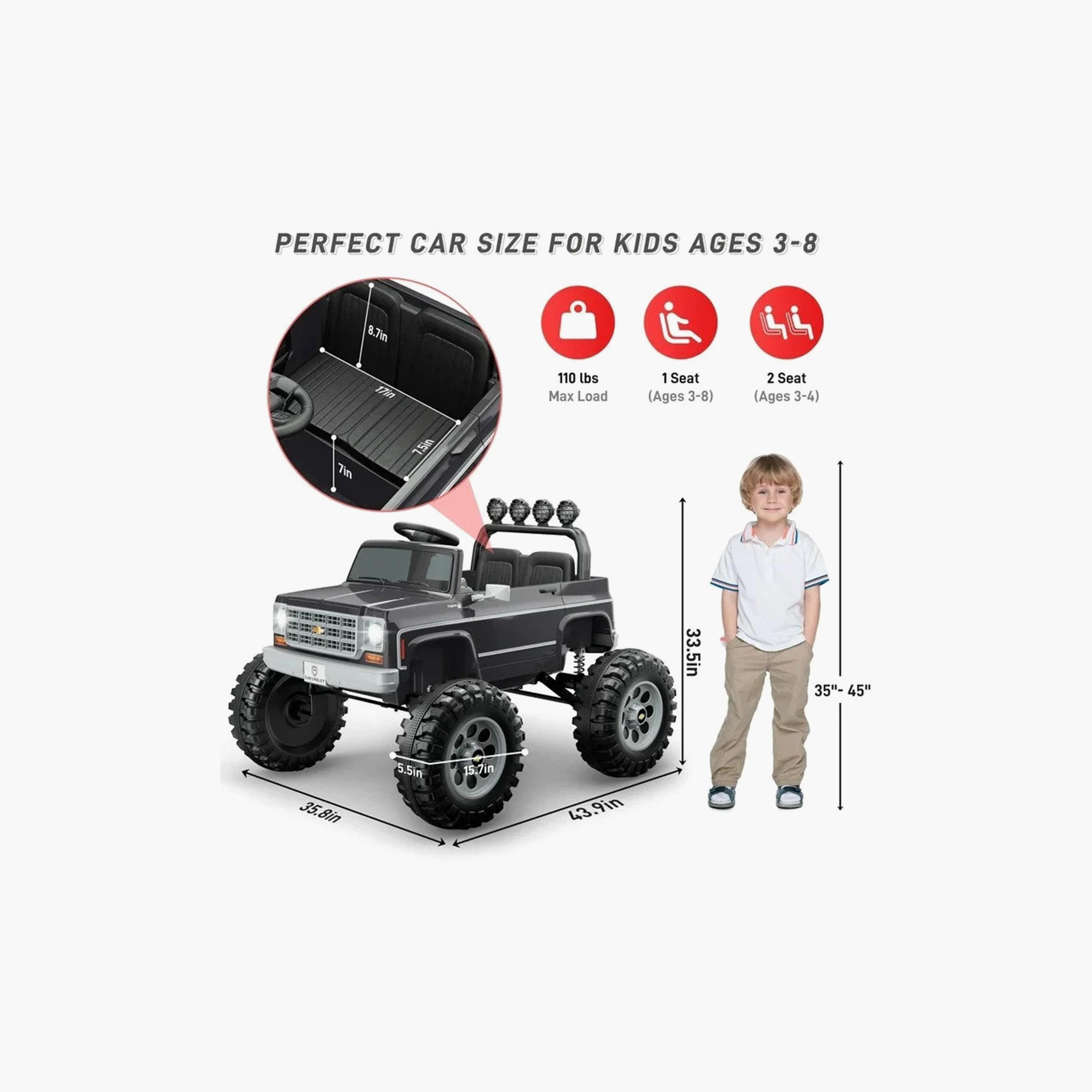 Myts Chevrolet Cheyenne Pick Up 24V 4WD Ride-On Car-toys-outdoor-bikesandrideons-electricvehicles-image-3