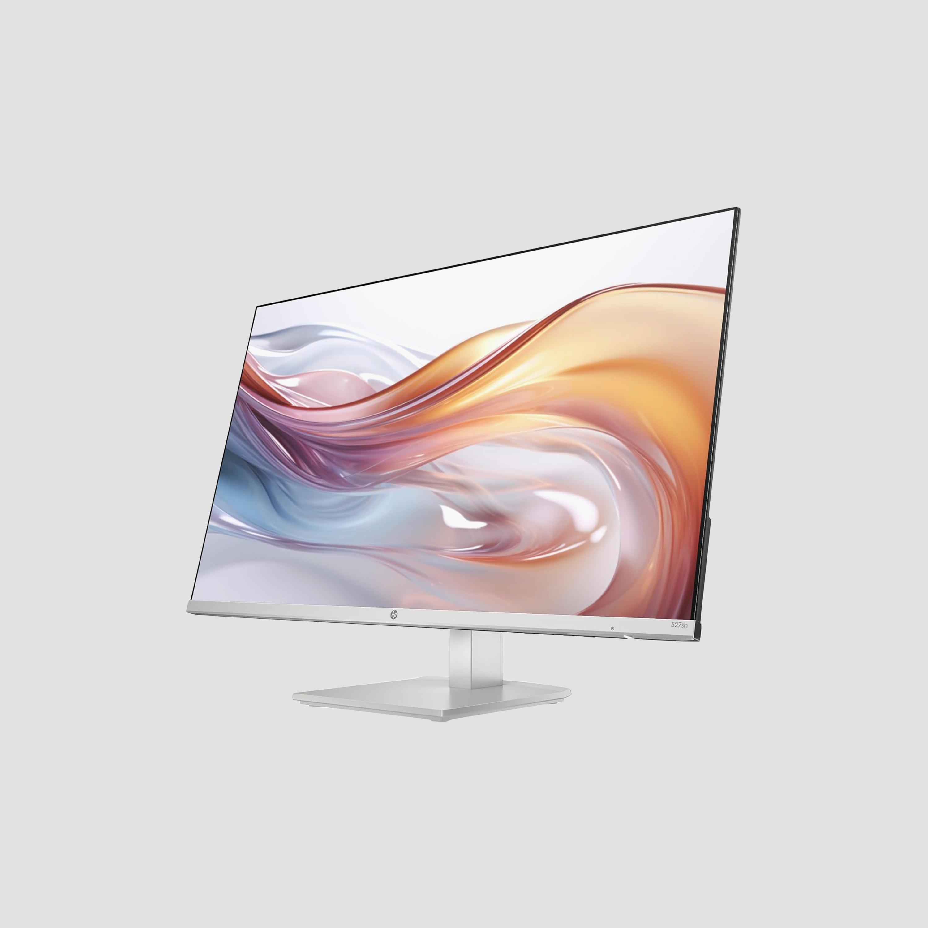 اتش بي سلسلة 5 527SH مقاس 27" عالية الدقة بالكامل، قابلة لتعديل الارتفاع، لون فضي | 94C50AS-electronics-accessories-computeraccesories-image-1