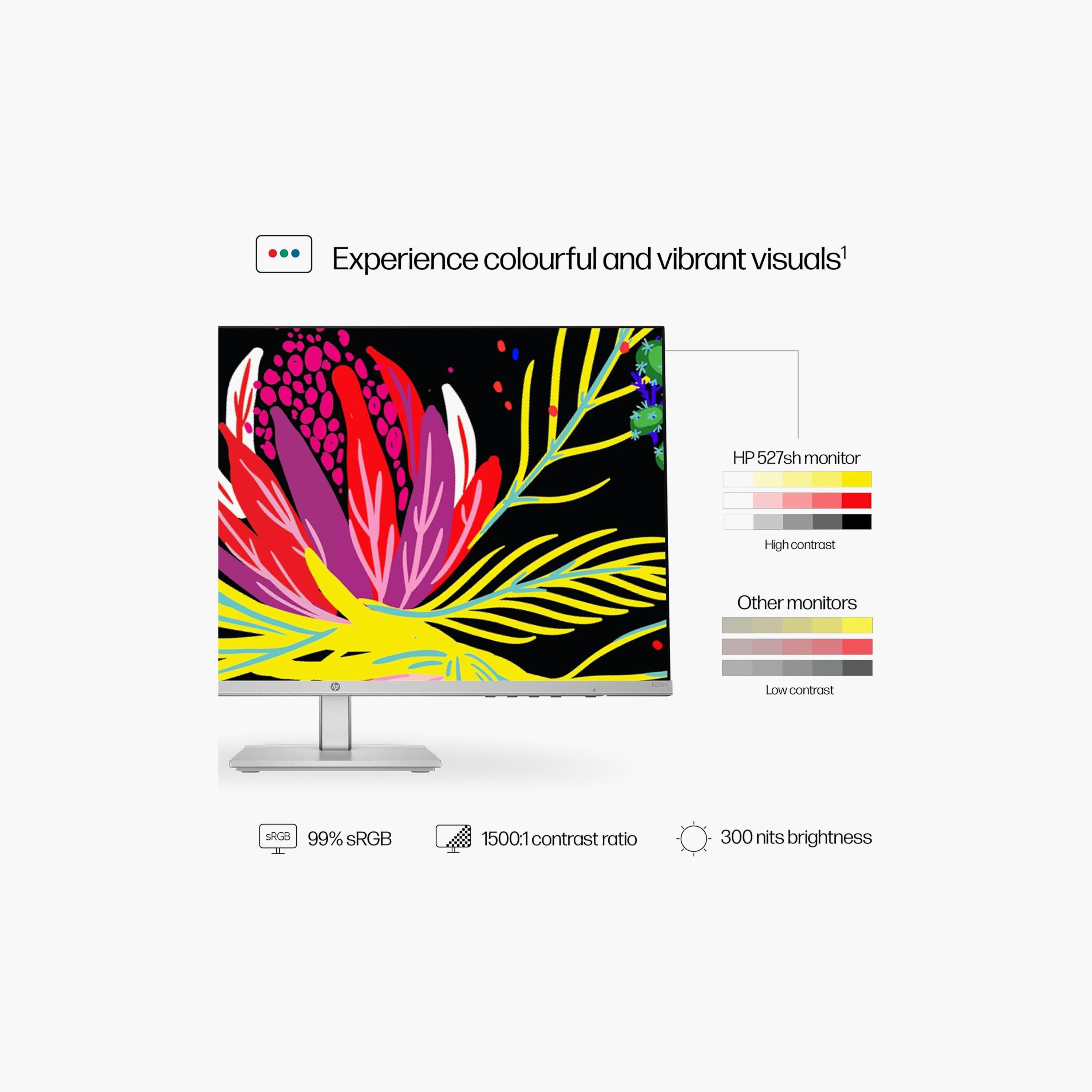 اتش بي سلسلة 5 527SH مقاس 27" عالية الدقة بالكامل، قابلة لتعديل الارتفاع، لون فضي | 94C50AS-electronics-accessories-computeraccesories-image-6