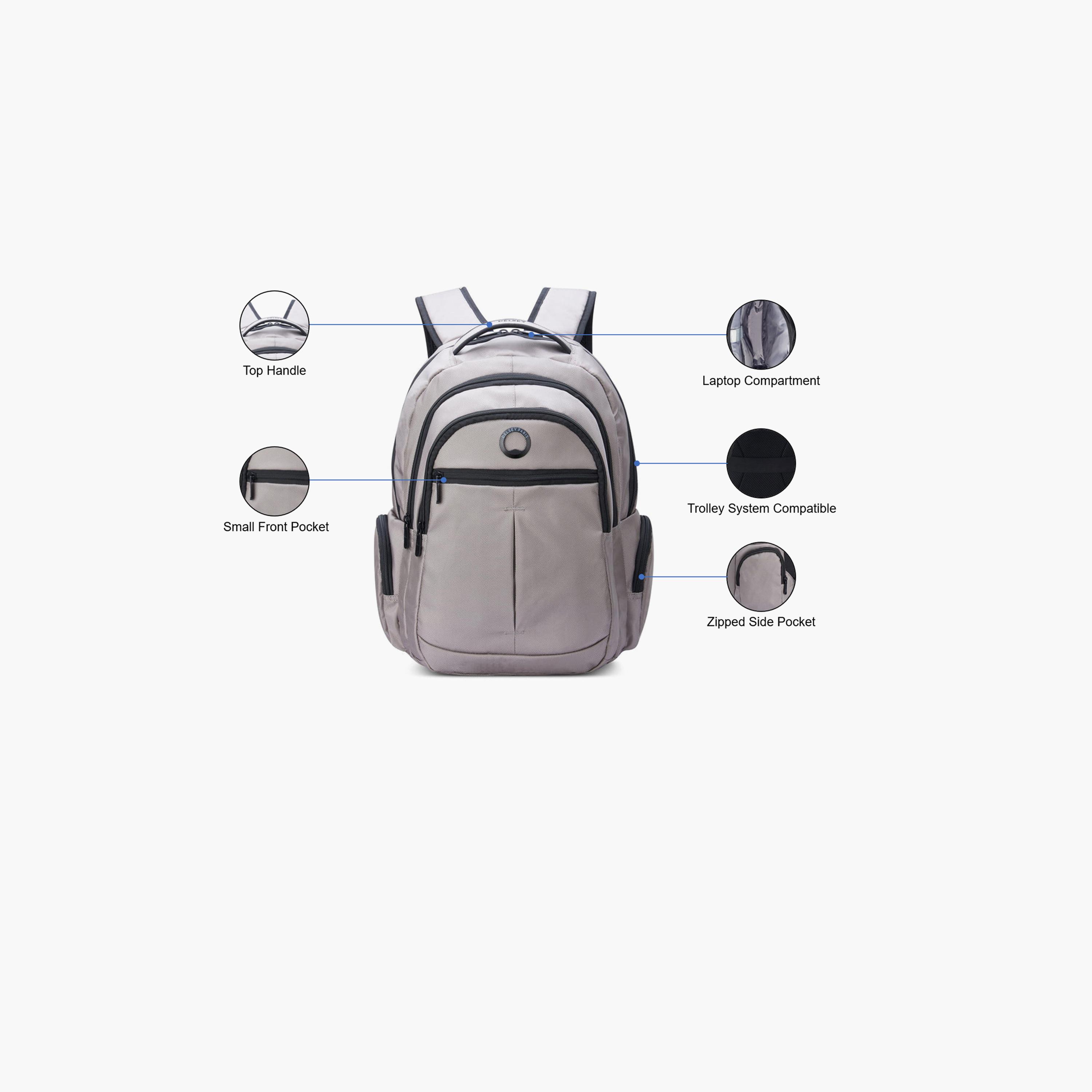 ديلسي -  شنطة ظهر مدرسية باريس إليمنت فلاير بوليستر 15.6 إنش  | 335265-school-bagsandbackpacks-backpacks-image-3