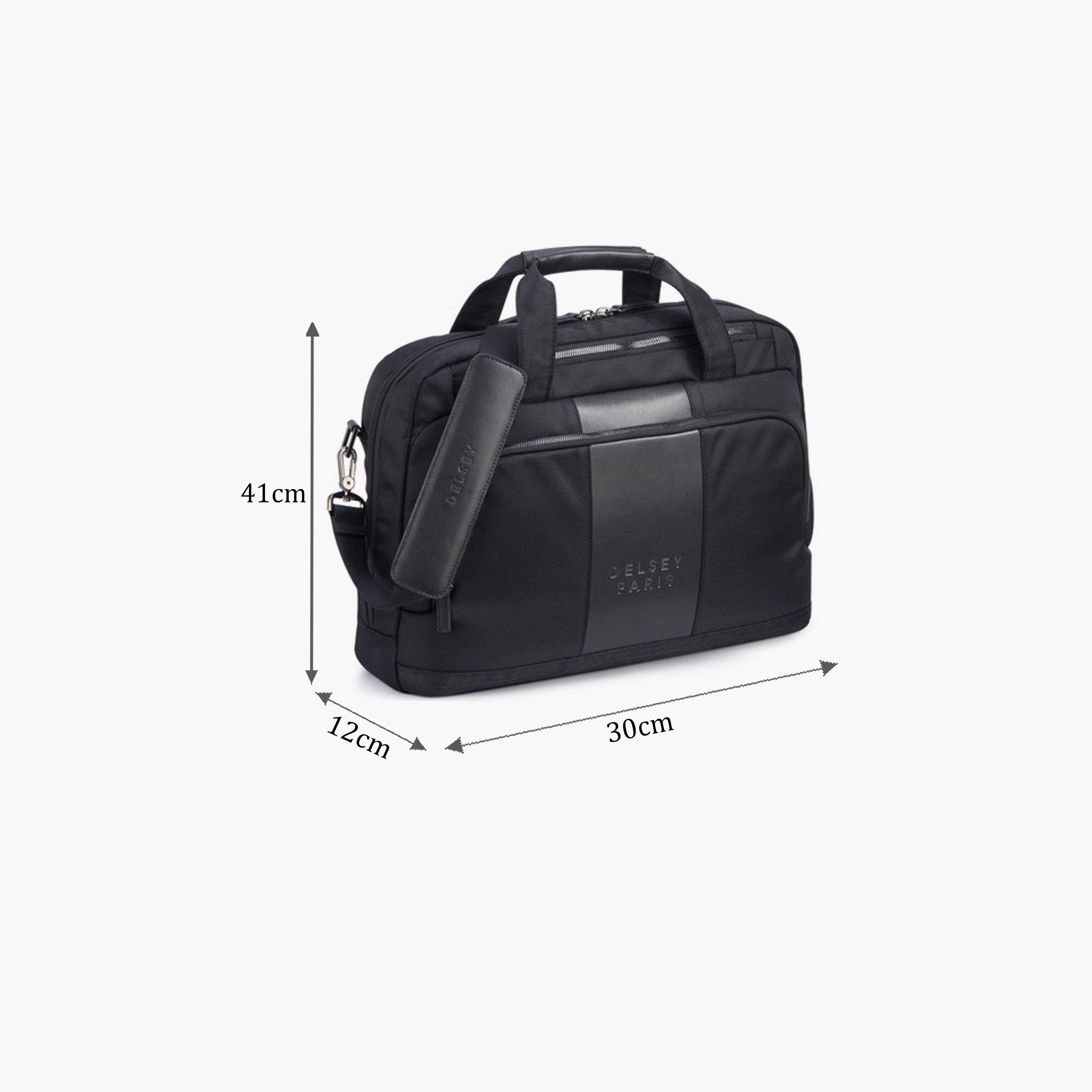 Delsey Paris Wagram 15L | 15.6 Inches Briefcase, Nylon, Built-in USB | 335727-men-bags-image-2