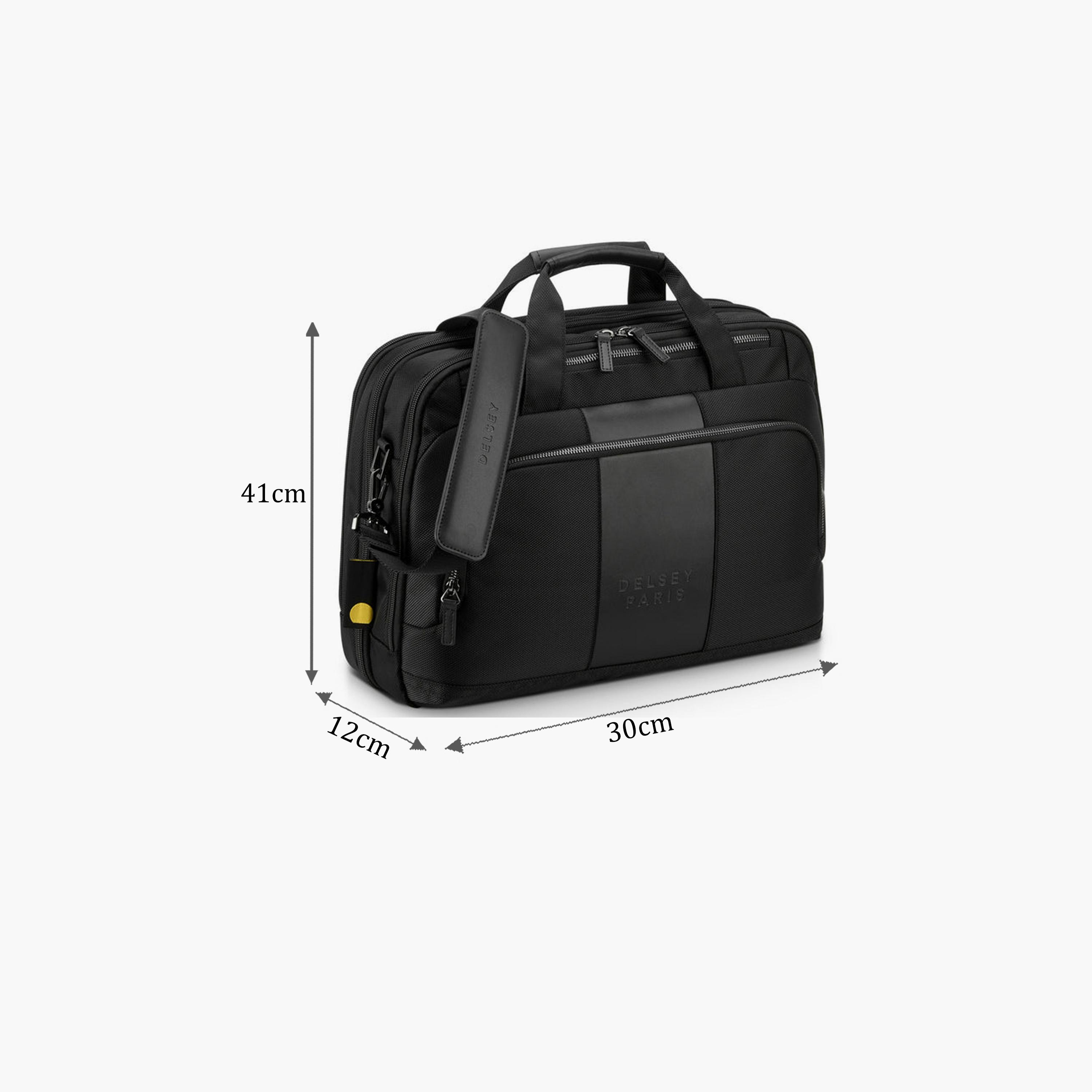 Delsey Paris Wagram 19L | 15.6 Inches Briefcase, Nylon, Built-in USB | 335729-men-bags-image-2