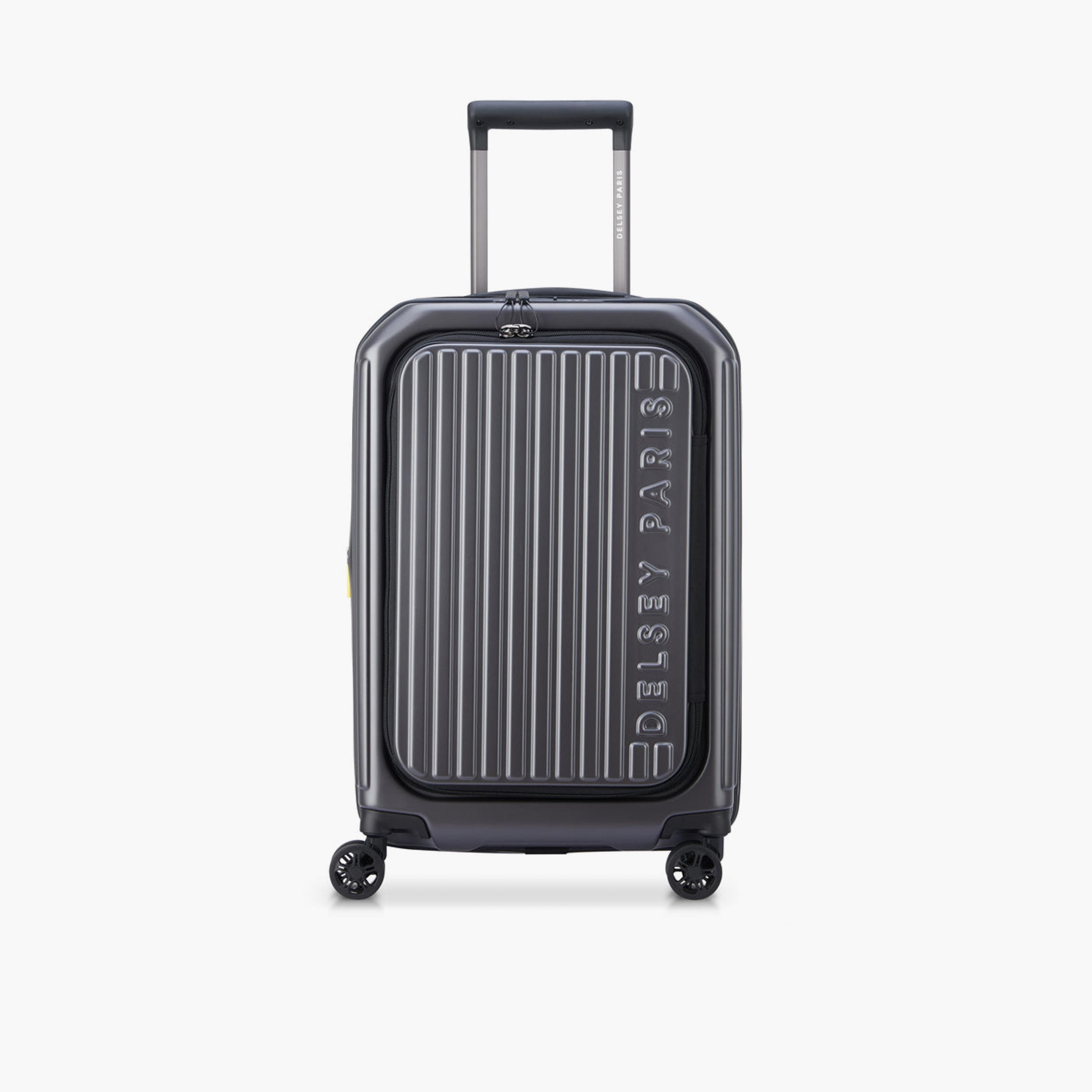 Delsey Paris Securitime 55 CM Small Cabin Polycarbonate Hard Sided 4-Wheeler Spinner Trolley Bag With 3 Dial Combination Lock-travel-luggagesandbags-luggage-image-1