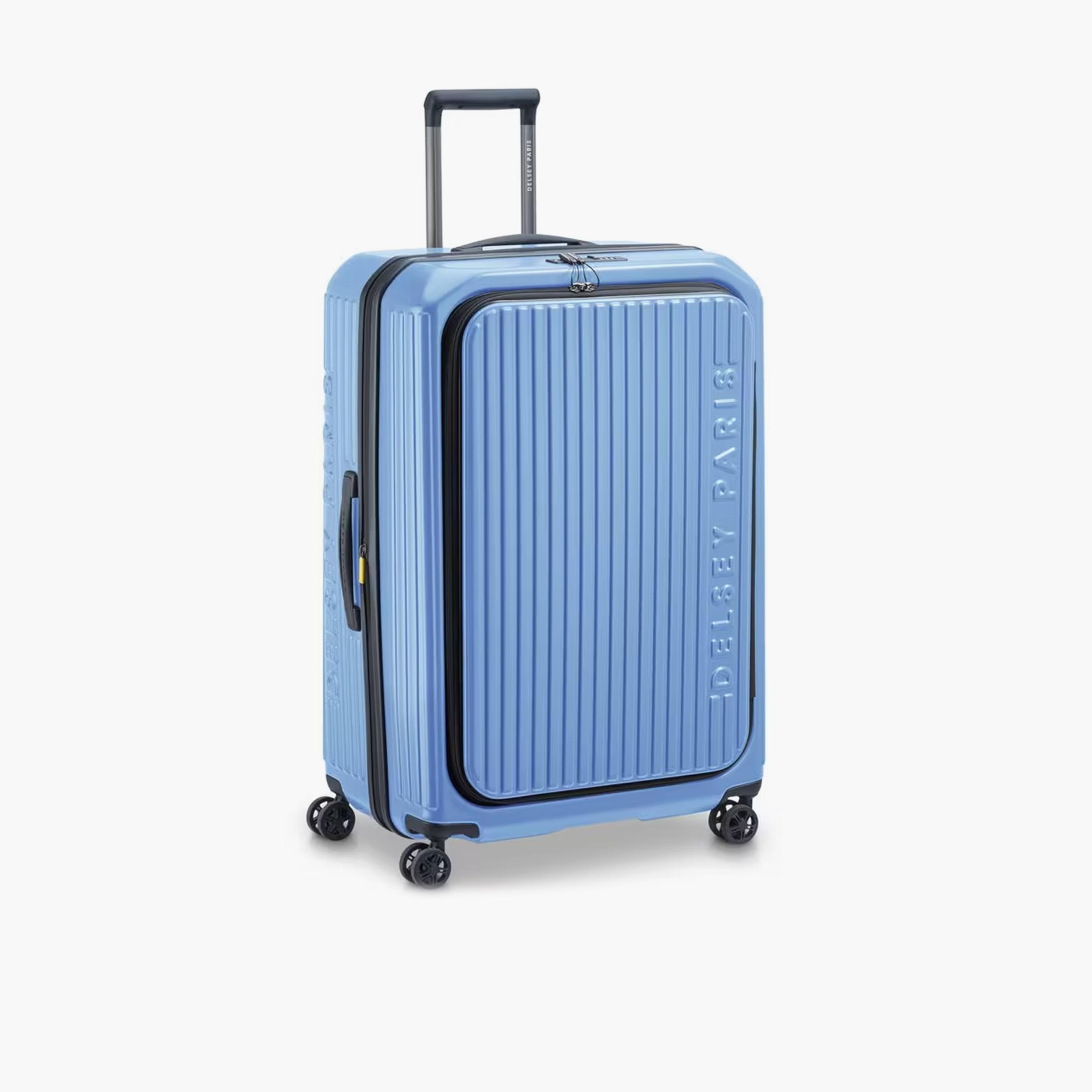 Delsey Paris Securitime 77 CM Large Check-In Polycarbonate Hard Sided 4-Wheeler Spinner Trolley Bag With 3 Dial Combination Lock-travel-luggagesandbags-luggage-image-1