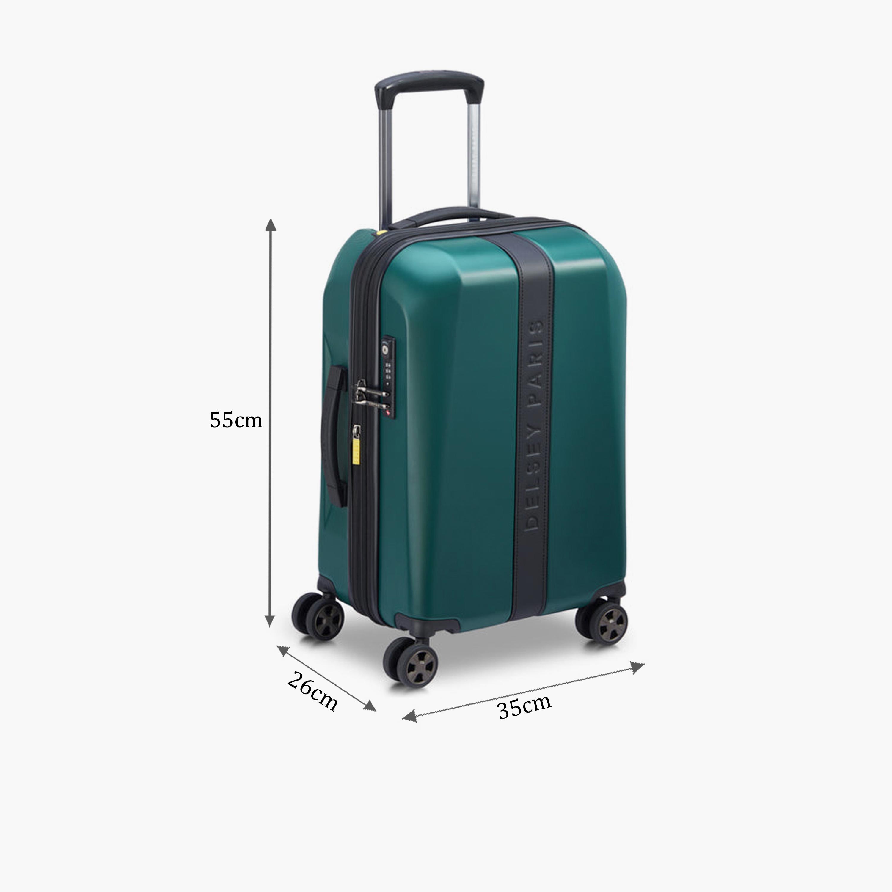 Delsey Paris Promenade 55 CM Small Cabin Polycarbonate Hard Sided 4-Wheeler Spinner Trolley Bag With TSA lock-travel-luggagesandbags-luggage-image-2