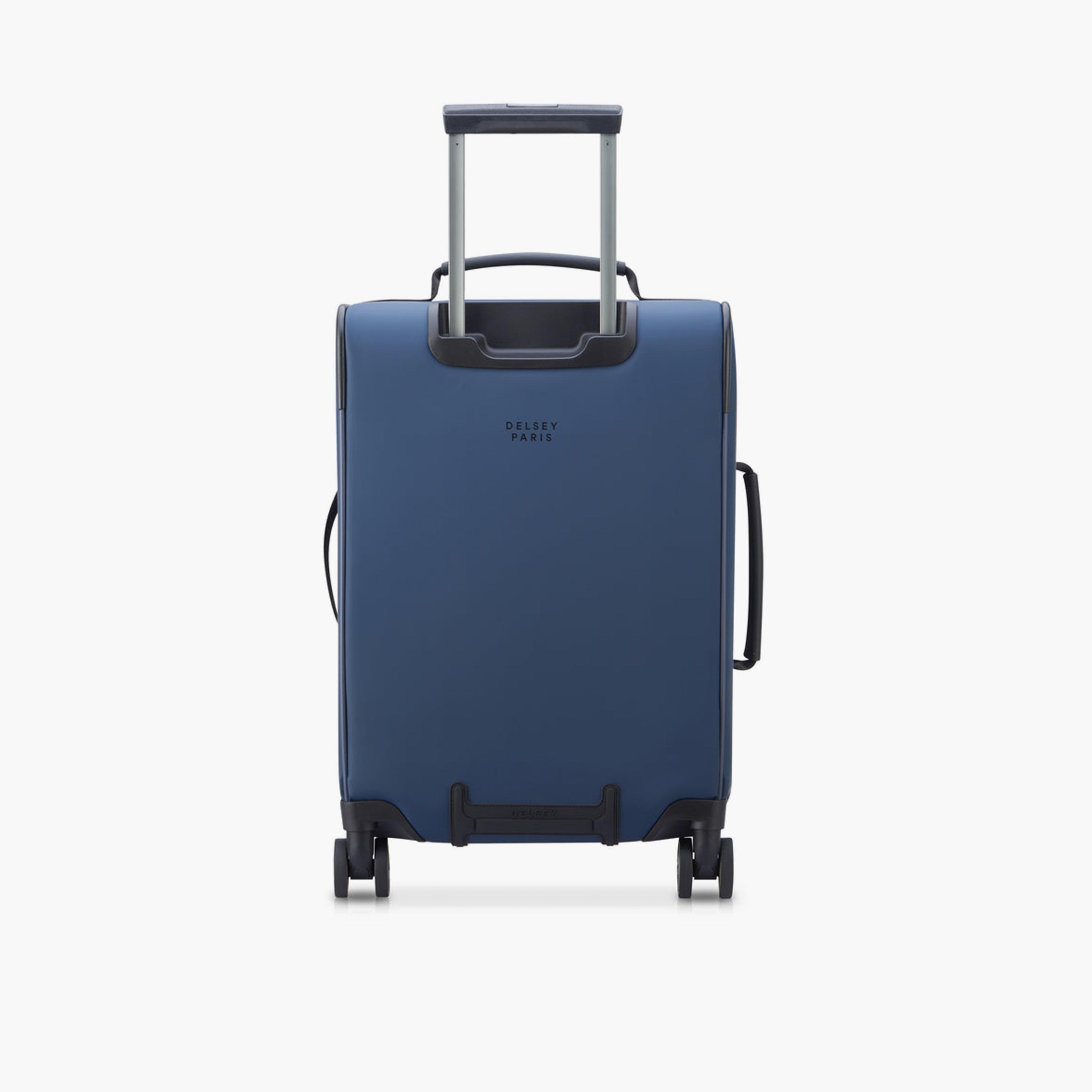 Delsey Paris Turenne 55 CM Small Cabin Polyurethane Soft Sided 4-Wheeler Spinner Trolley Bag With 3 Dial Combination Lock-travel-luggagesandbags-luggage-image-6