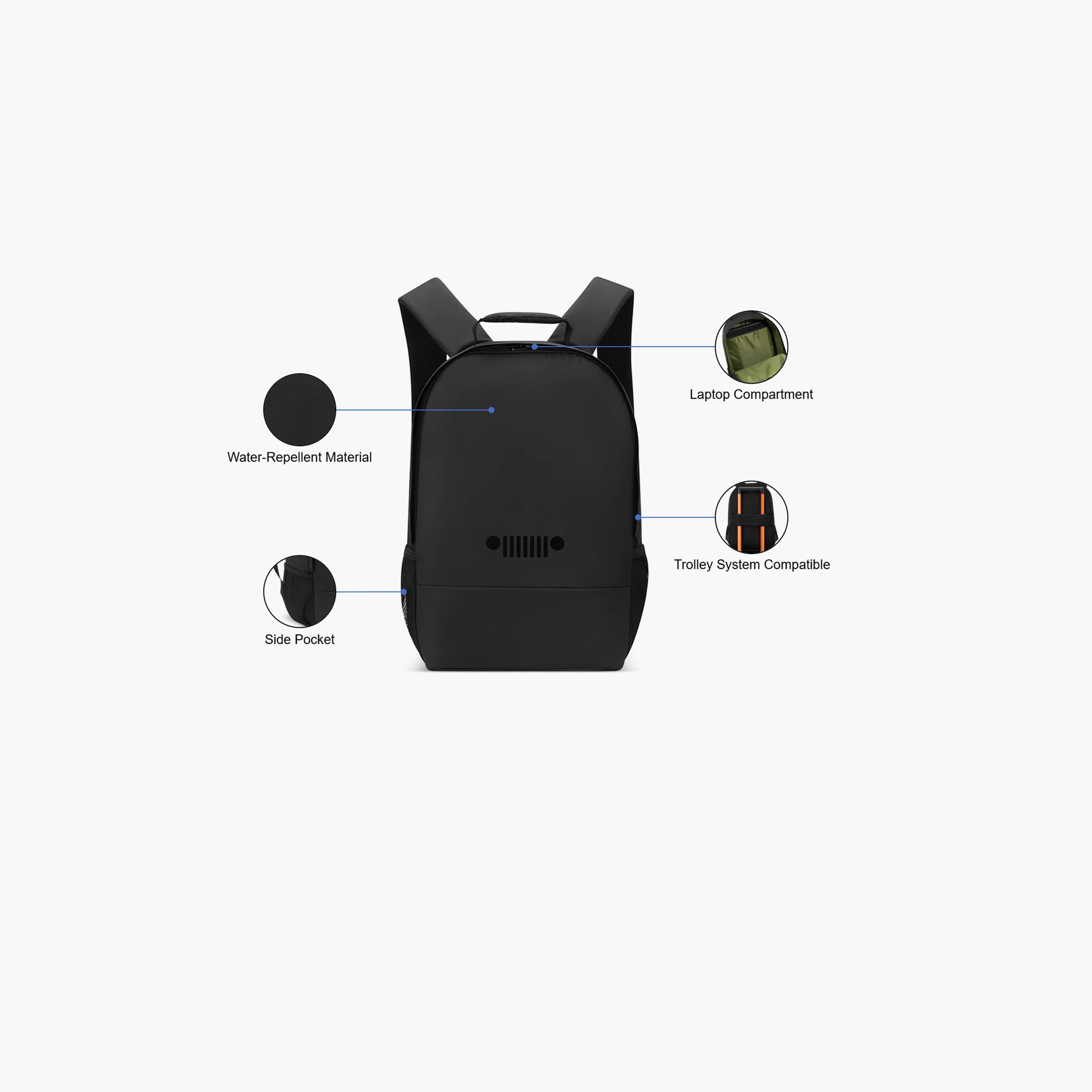 Jeep 15.6 Inches Laptop Backpack, Water-Resistant, JS012C | 851107527-travel-luggagesandbags-backpacks-image-3