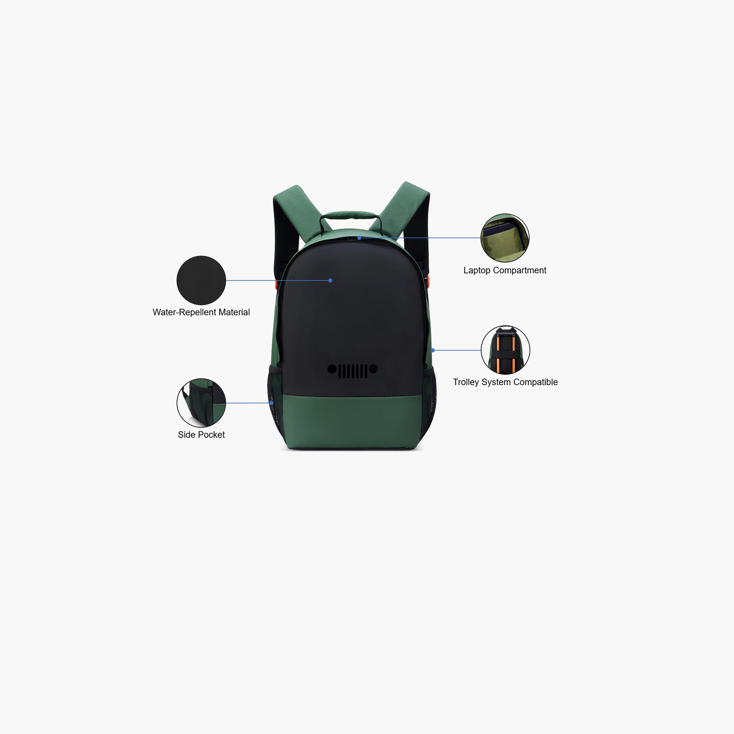 Jeep 15.6 Inches Laptop Backpack, Water-Resistant, JS012C | 851107529-travel-luggagesandbags-backpacks-image-3
