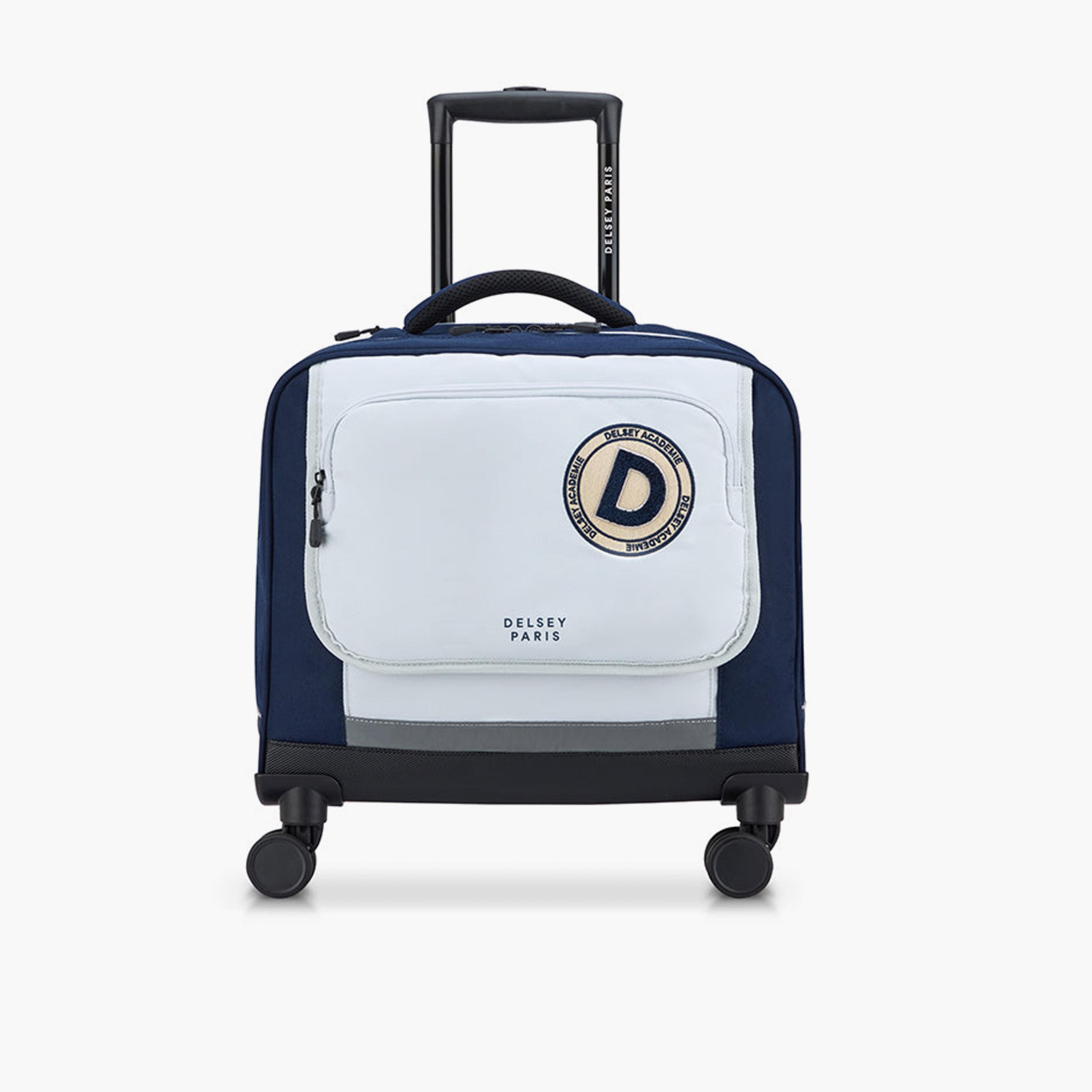 Delsey Paris BTS 2025 46 CM Small Cabin Polyester Soft Sided 4-Wheeler Spinner Trolley Bag-travel-kidstrolleyandbags-image-1