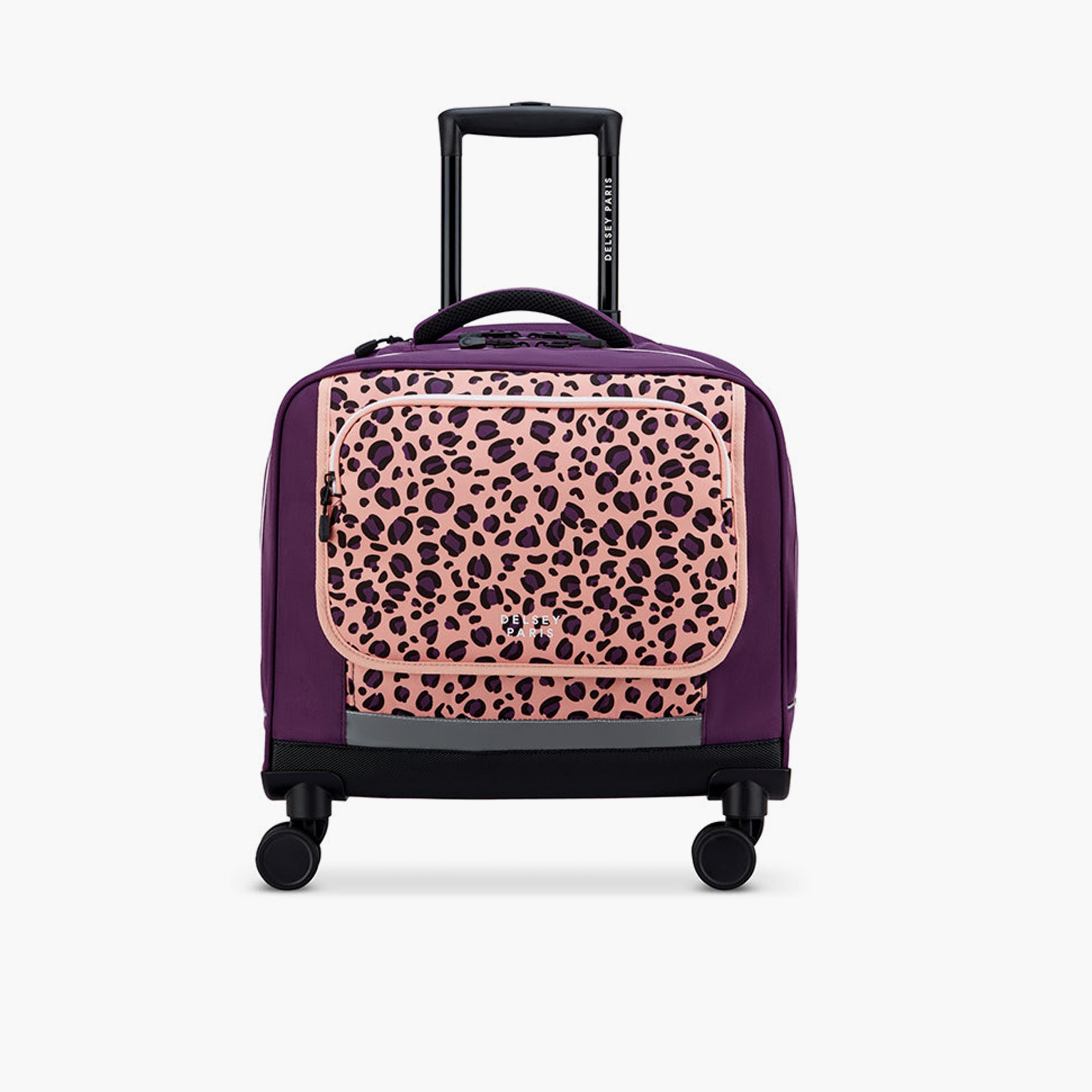 Delsey Paris BTS 2025 46 CM Small Cabin Polyester Soft Sided 4-Wheeler Spinner Trolley Bag-travel-kidstrolleyandbags-image-1