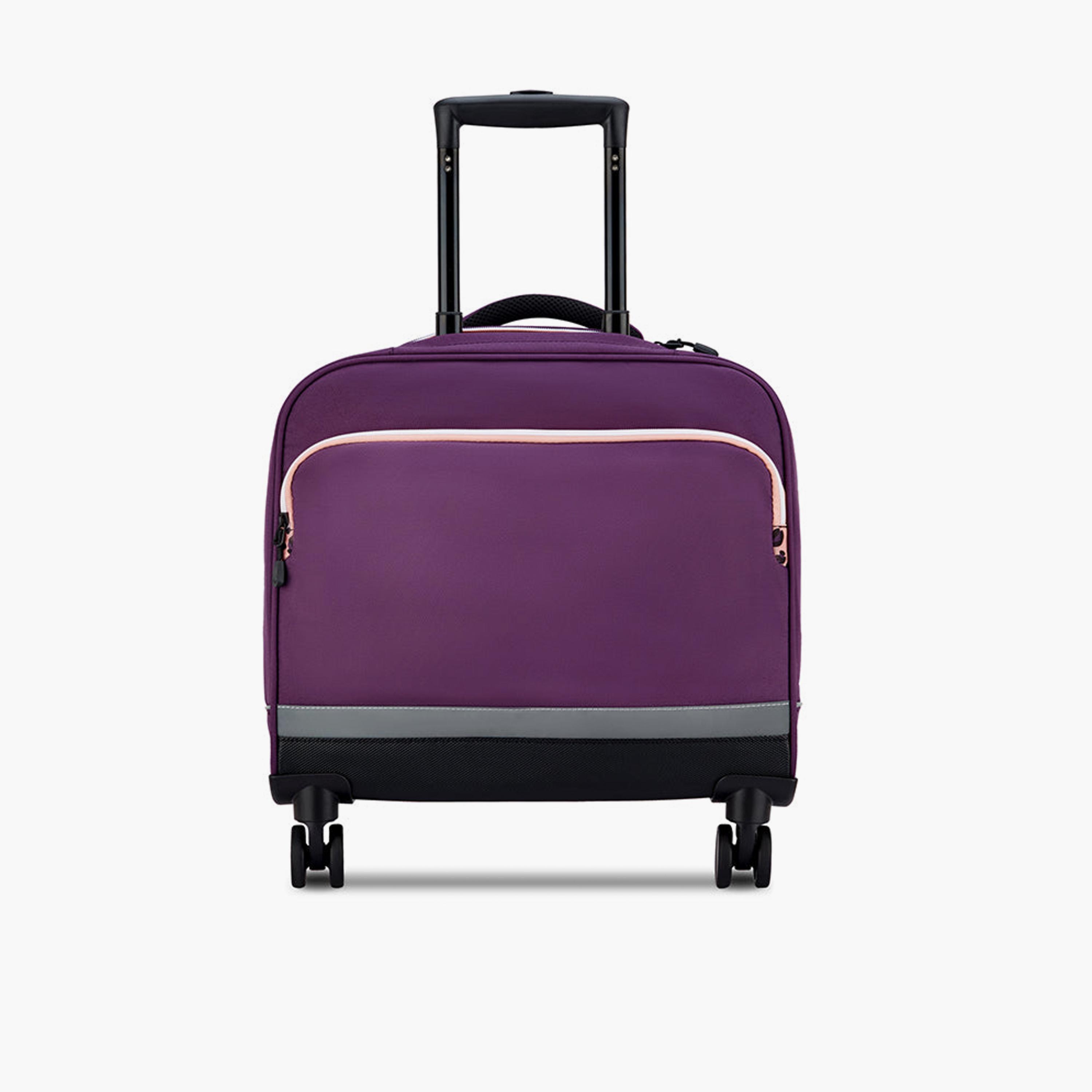 Delsey Paris BTS 2025 46 CM Small Cabin Polyester Soft Sided 4-Wheeler Spinner Trolley Bag-travel-kidstrolleyandbags-image-5