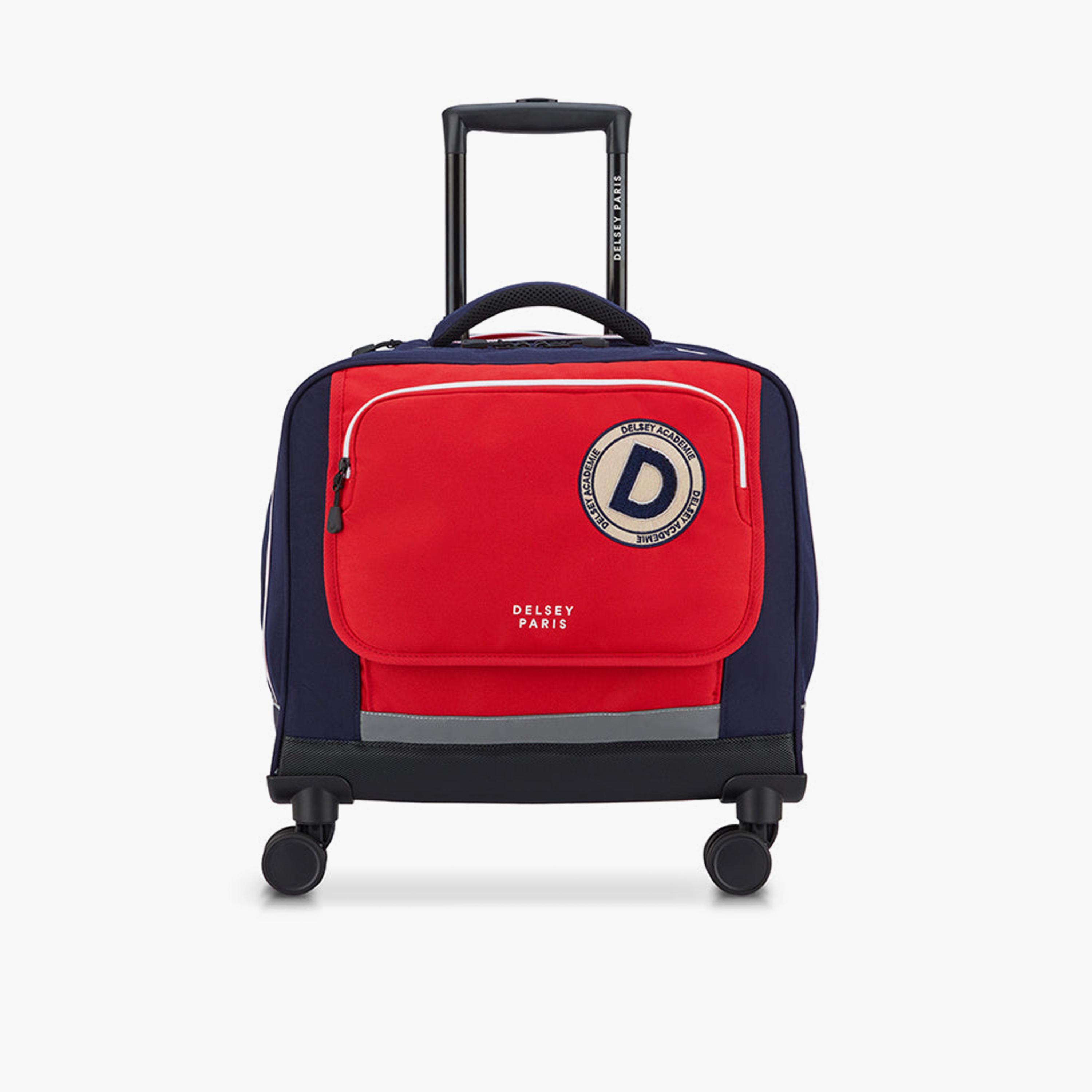 Delsey Paris BTS 2025 46 CM Small Cabin Polyester Soft Sided 4-Wheeler Spinner Trolley Bag-travel-kidstrolleyandbags-image-1