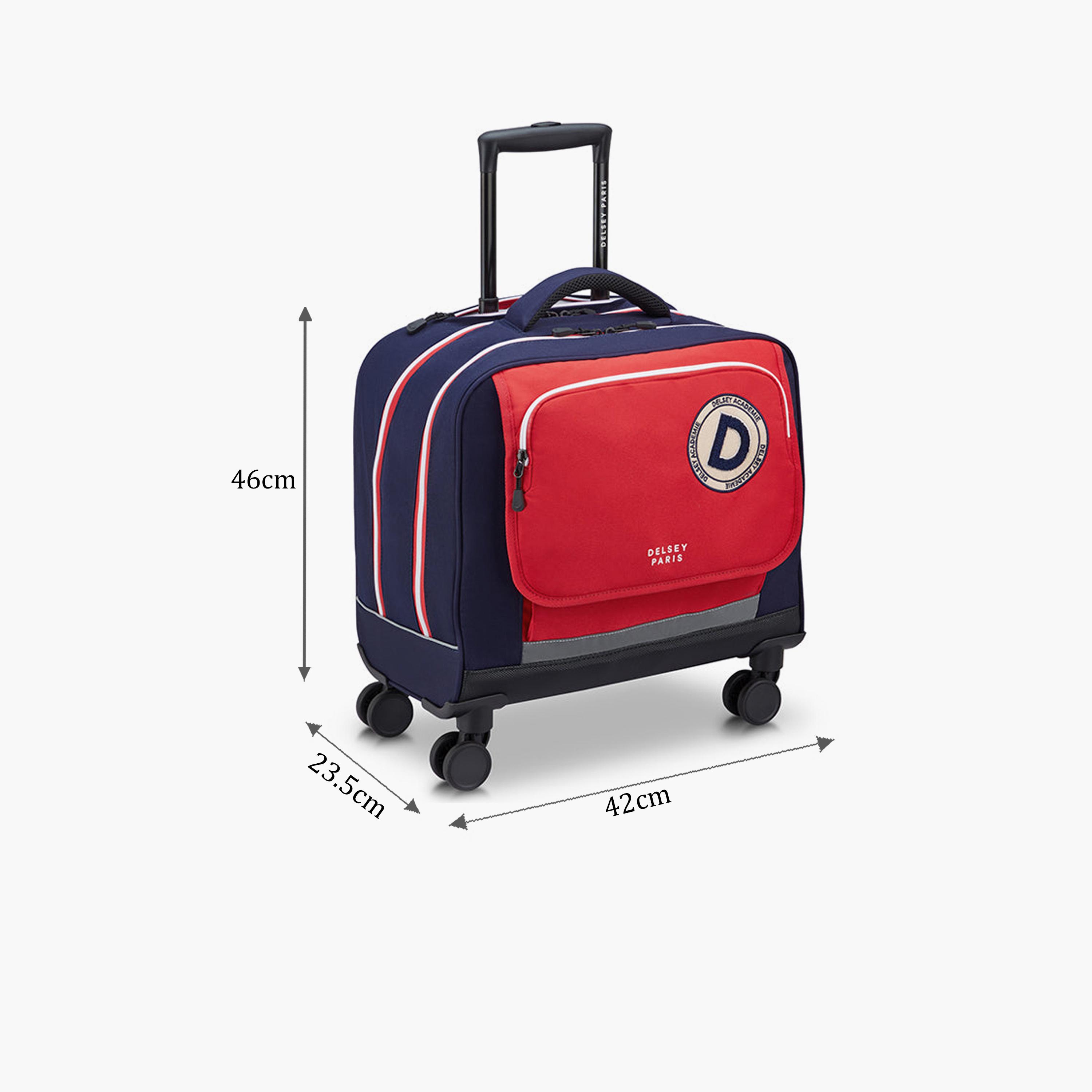 Delsey Paris BTS 2025 46 CM Small Cabin Polyester Soft Sided 4-Wheeler Spinner Trolley Bag-travel-kidstrolleyandbags-image-2
