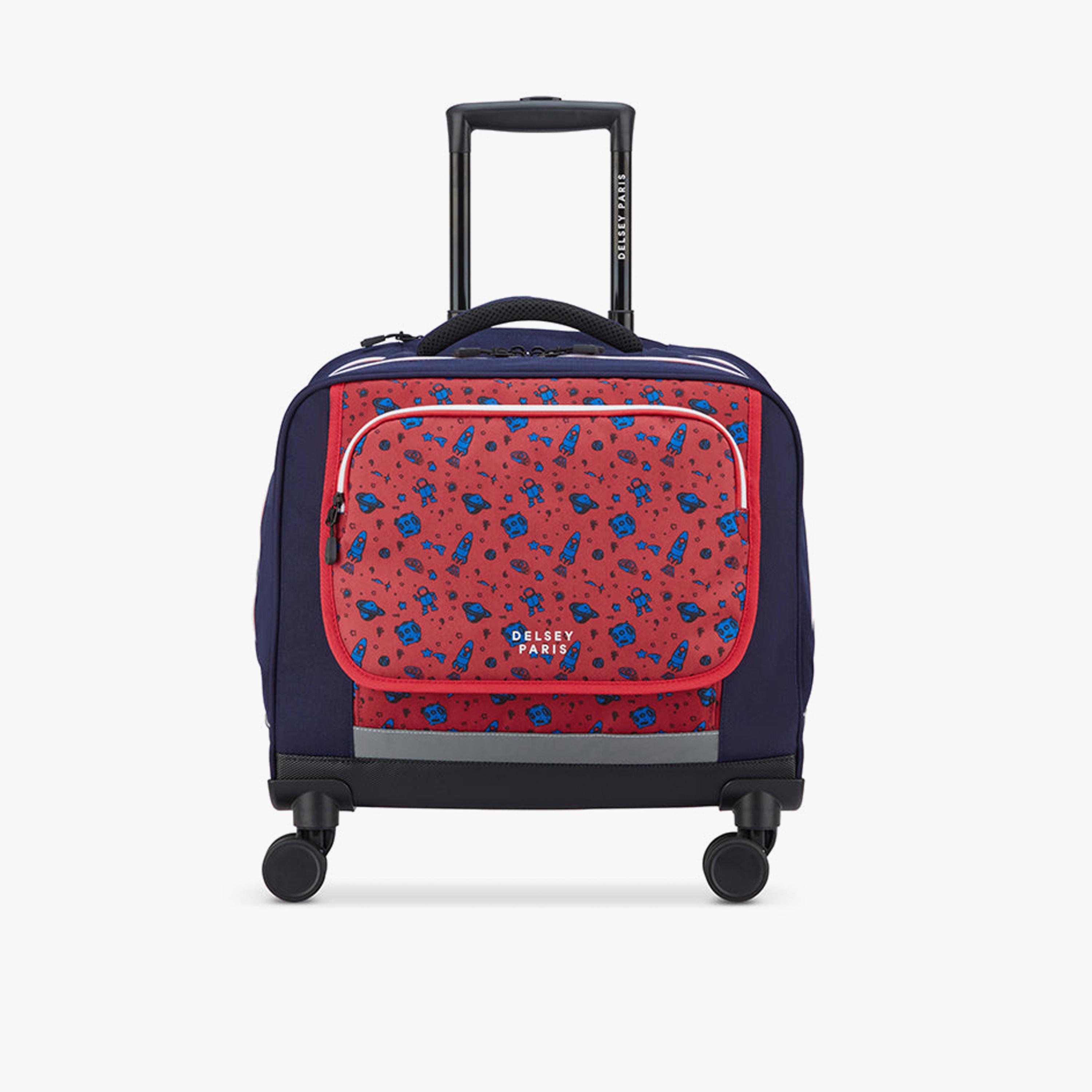 Delsey Paris BTS 2025 46 CM Small Cabin Polyester Soft Sided 4-Wheeler Spinner Trolley Bag-travel-kidstrolleyandbags-image-1