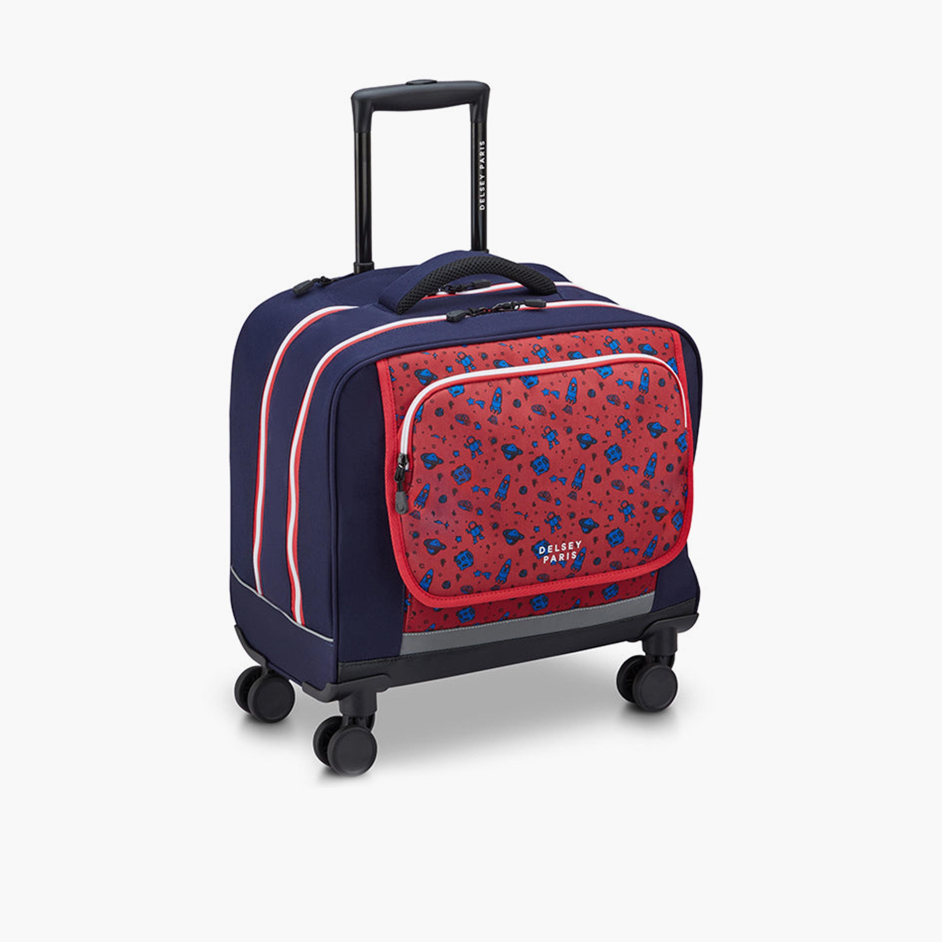 Delsey Paris BTS 2025 46 CM Small Cabin Polyester Soft Sided 4-Wheeler Spinner Trolley Bag-travel-kidstrolleyandbags-image-5