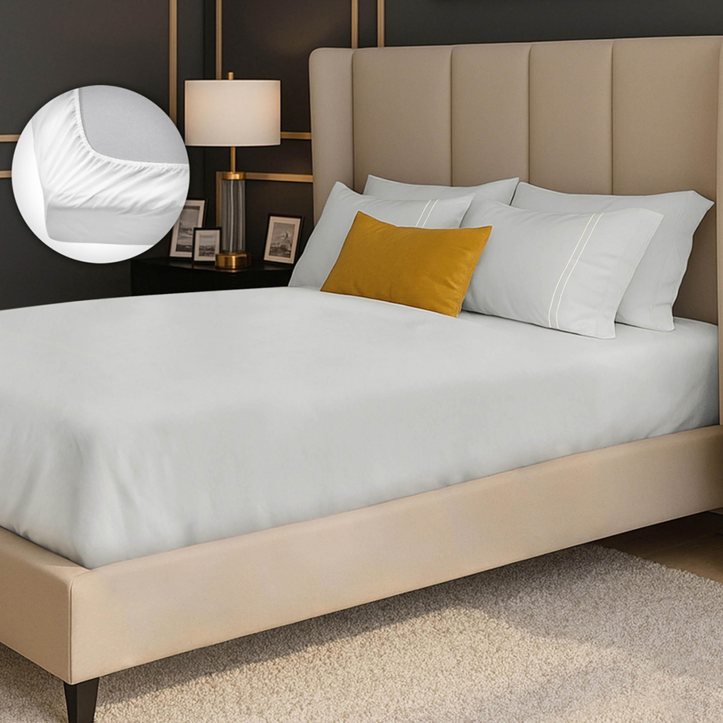 Mulberry Living Cotton 250 Thread Count 3-Piece King Fitted Sheet Set - 180x200 cm