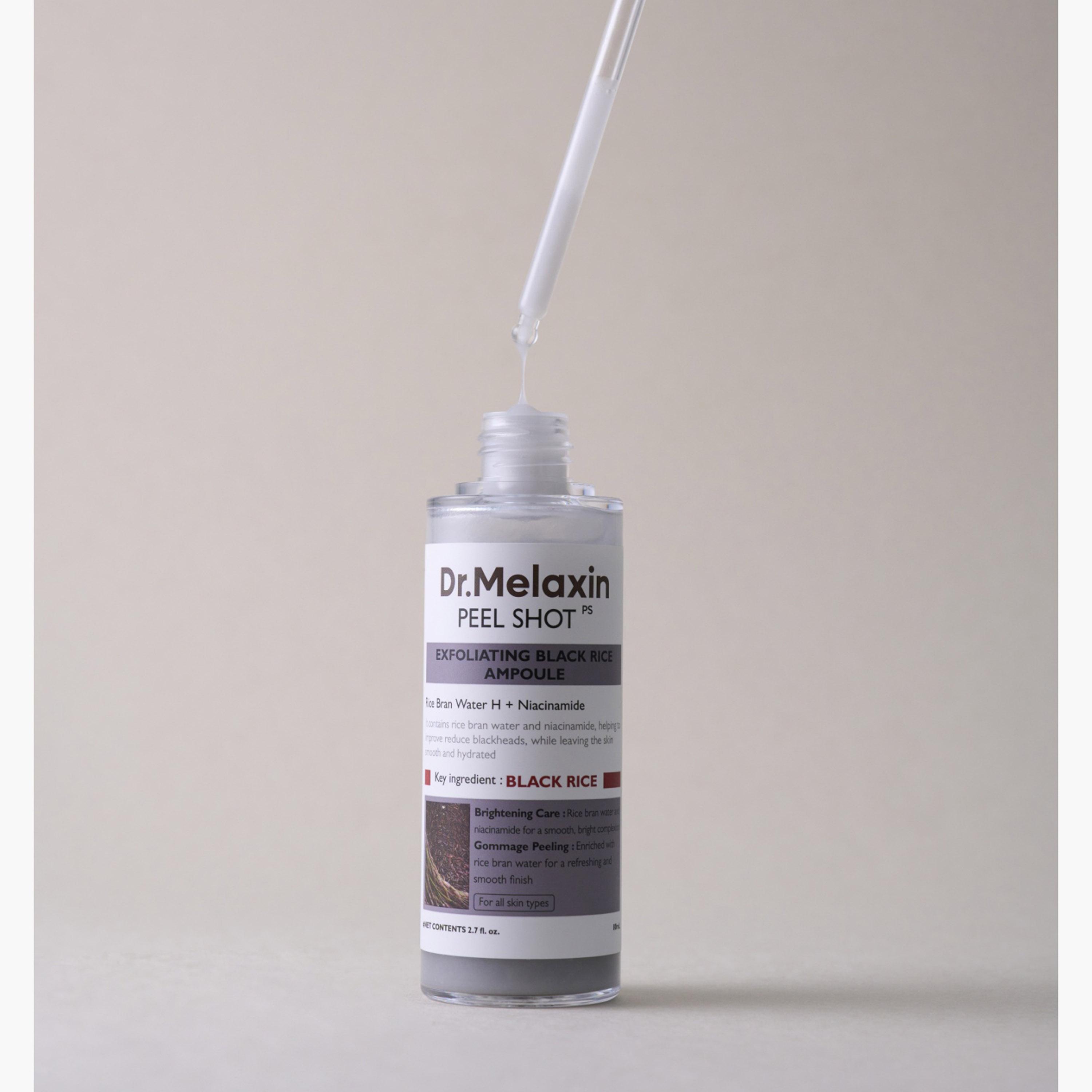 Dr Melaxin Black Rice Exfoliating Ampoule 80ml-beautyandpersonalcare-kbeauty-skin-treatmentsandserums-image-1