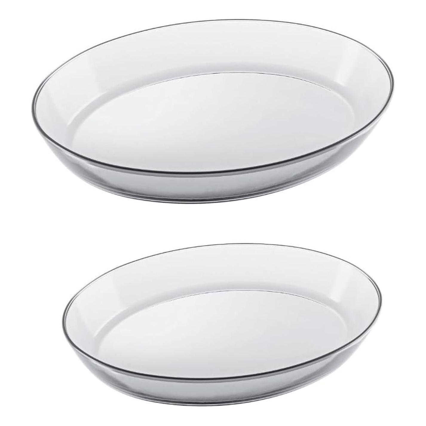 MARINEX 2-Piece Borosilicate Glass Roaster Set