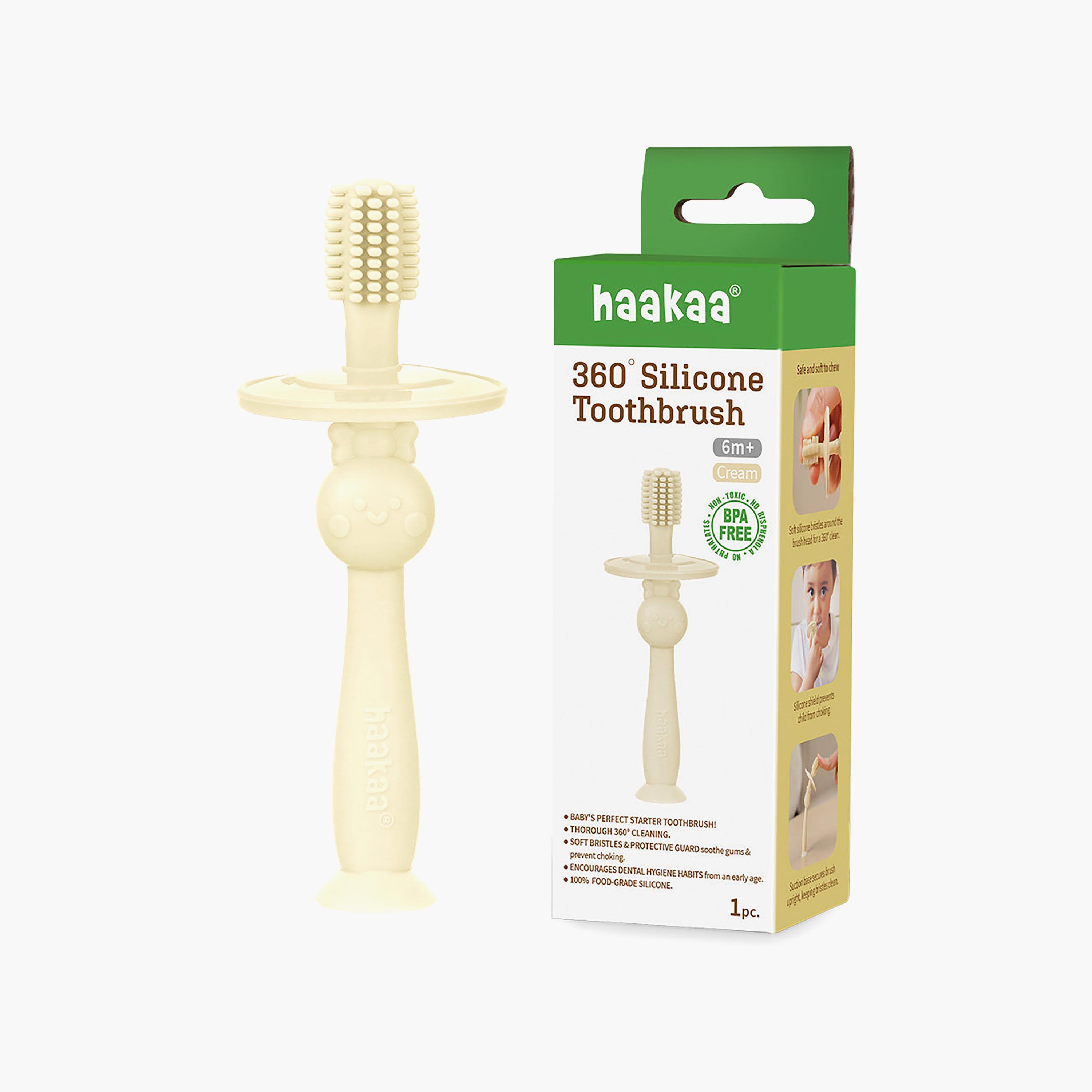 Haakaa 360° Silicone Toothbrush & Choke Free Shield-baby-bathandcare-oralcare-image-3