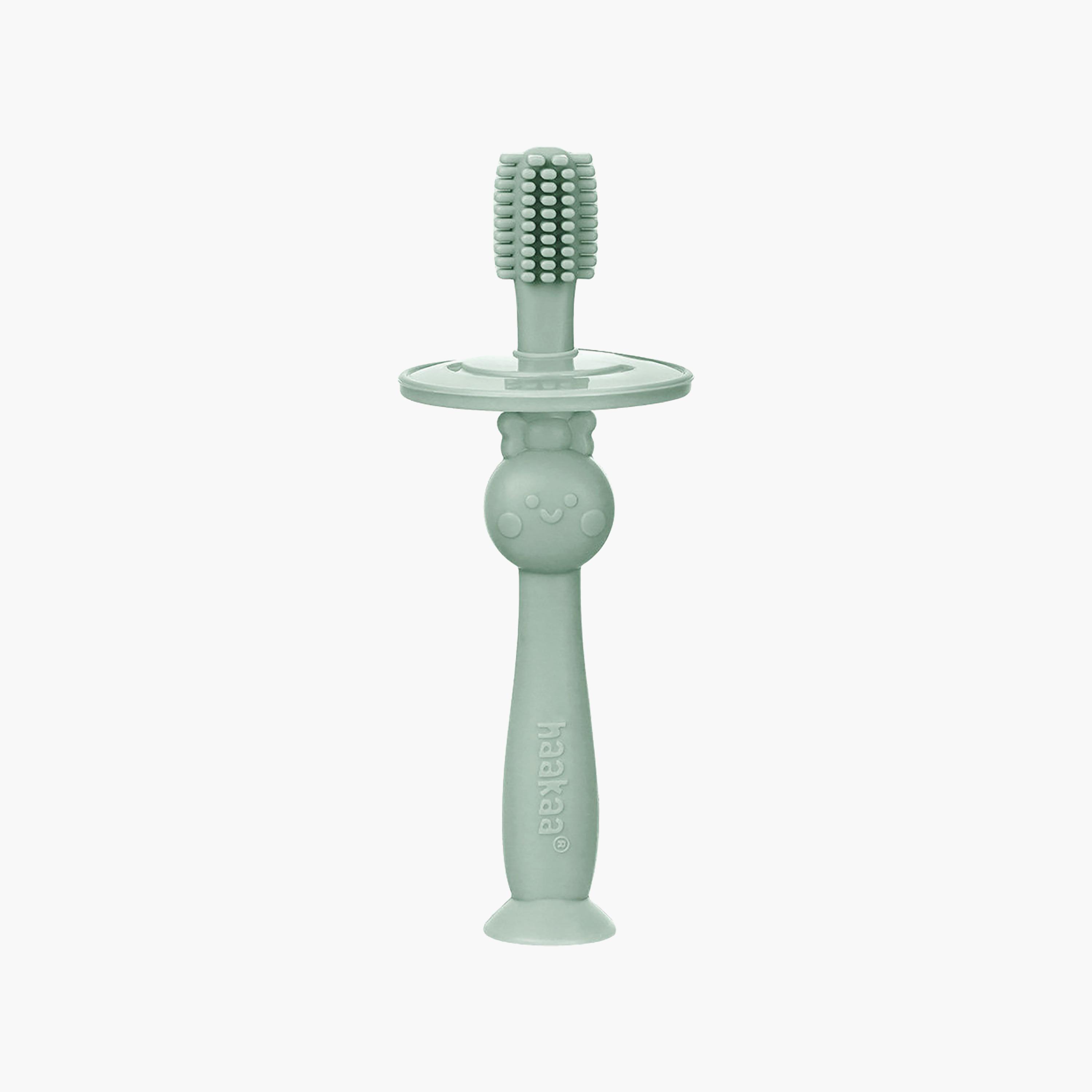 Haakaa 360° Silicone Toothbrush & Choke Free Shield-baby-bathandcare-oralcare-image-1