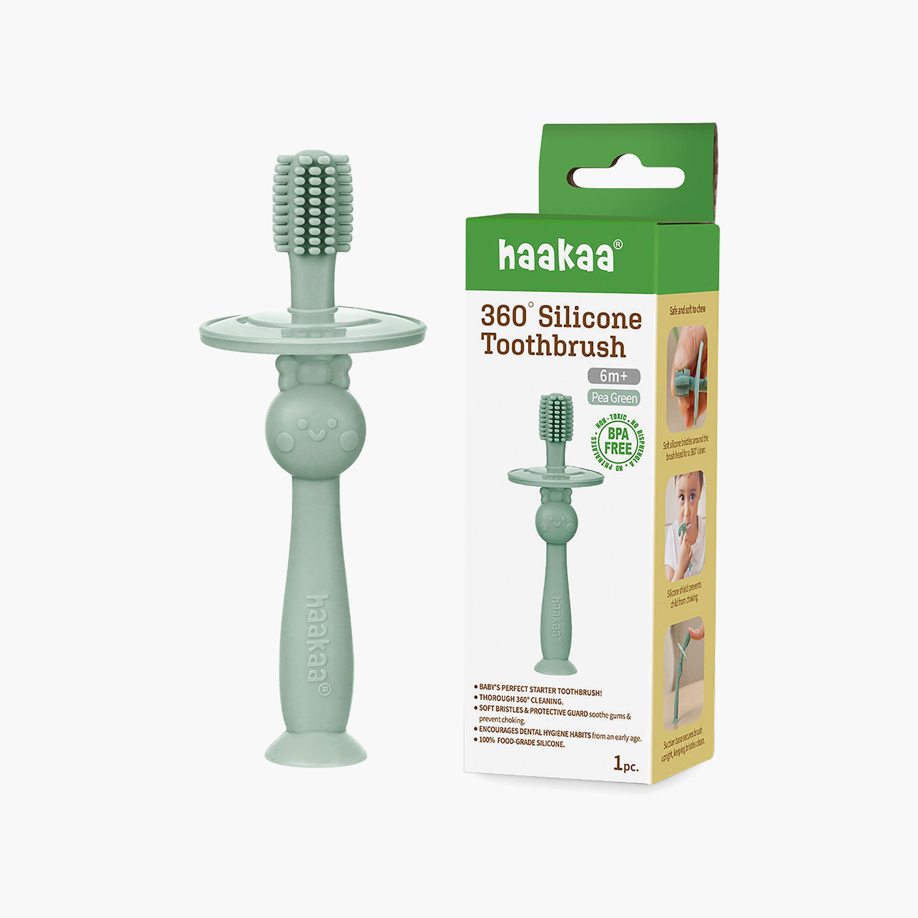 Haakaa 360° Silicone Toothbrush & Choke Free Shield-baby-bathandcare-oralcare-image-3