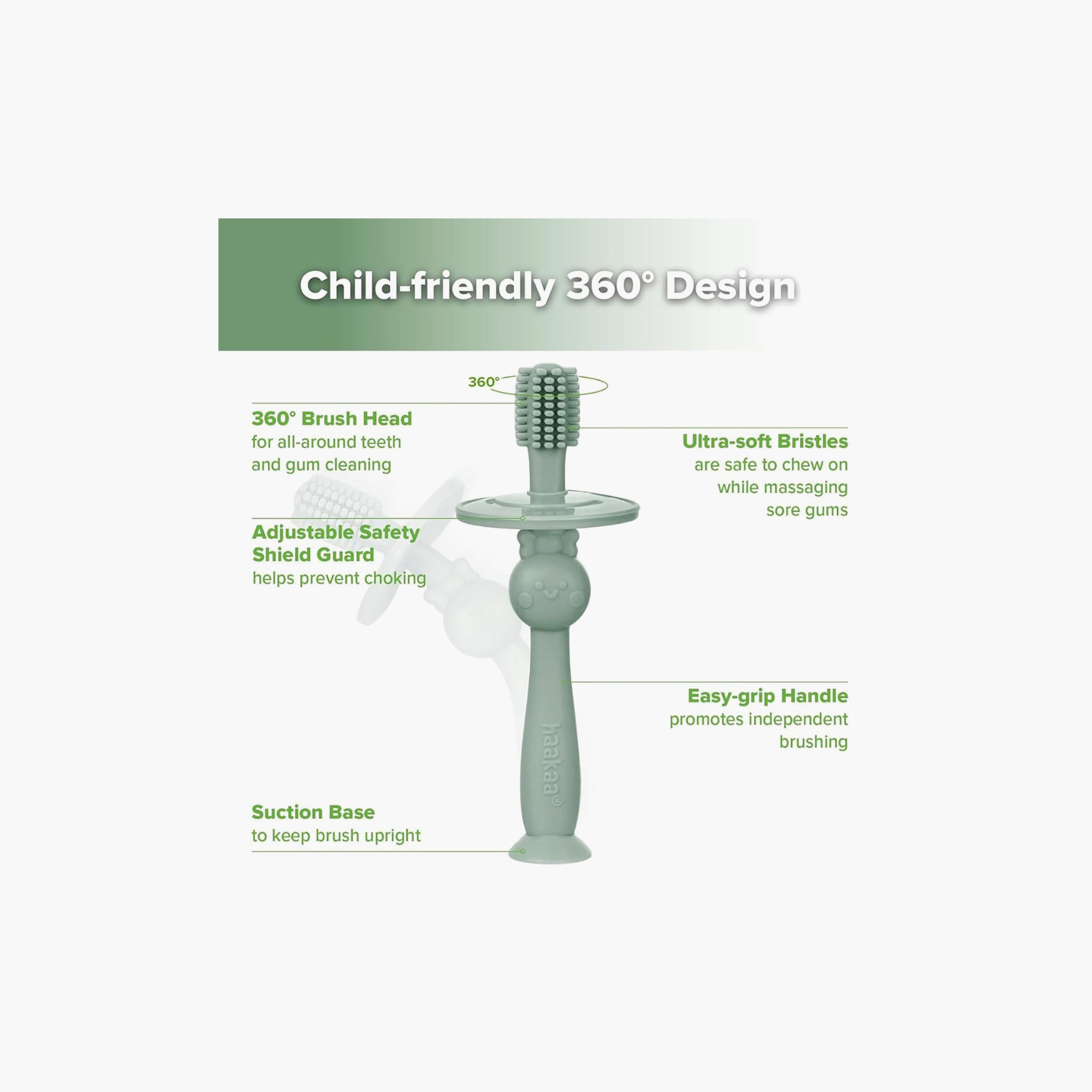 Haakaa 360° Silicone Toothbrush & Choke Free Shield-baby-bathandcare-oralcare-image-6