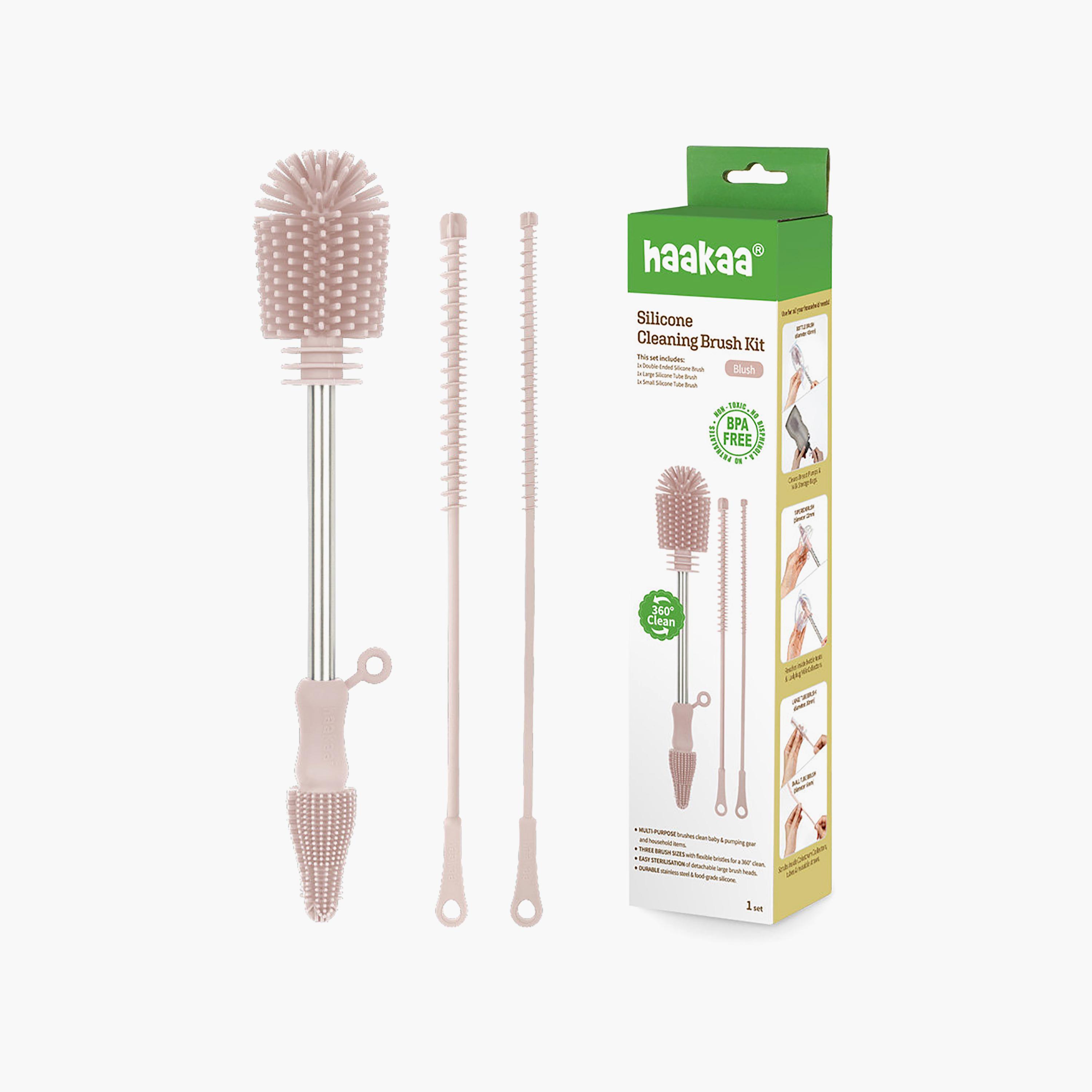 مجموعة فرشاة تنظيف السيليكون ذات الطرفين من هاكا-baby-feeding-accessories-image-4