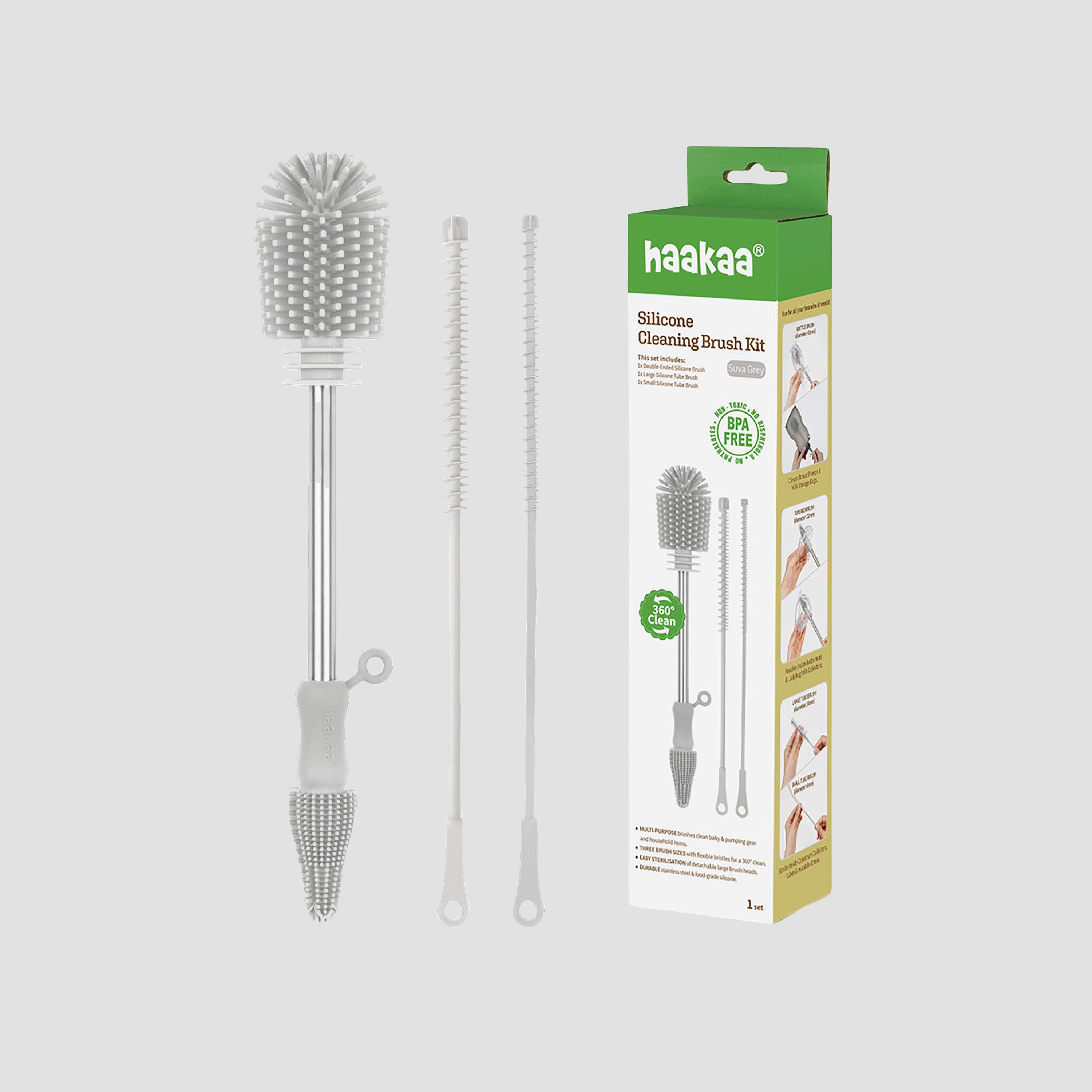 مجموعة فرشاة تنظيف السيليكون ذات الطرفين من هاكا-baby-feeding-accessories-image-2