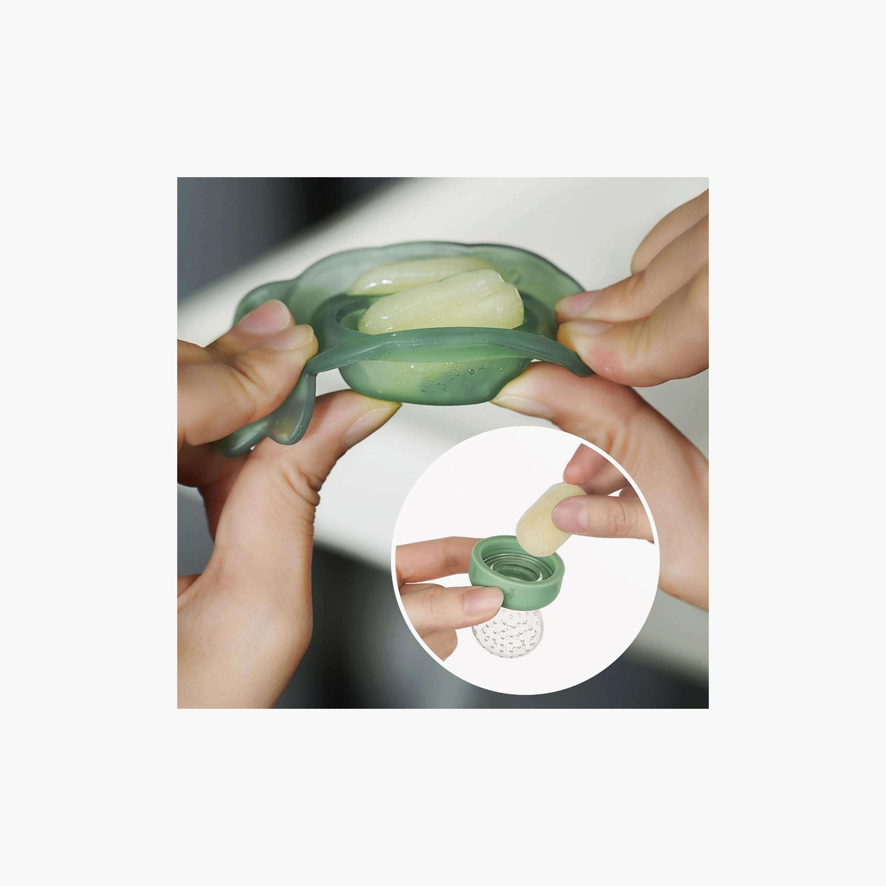 Haakaa Food Feeder Teether & Freeze Tray - Oat-baby-feeding-mealtimeessentials-image-2