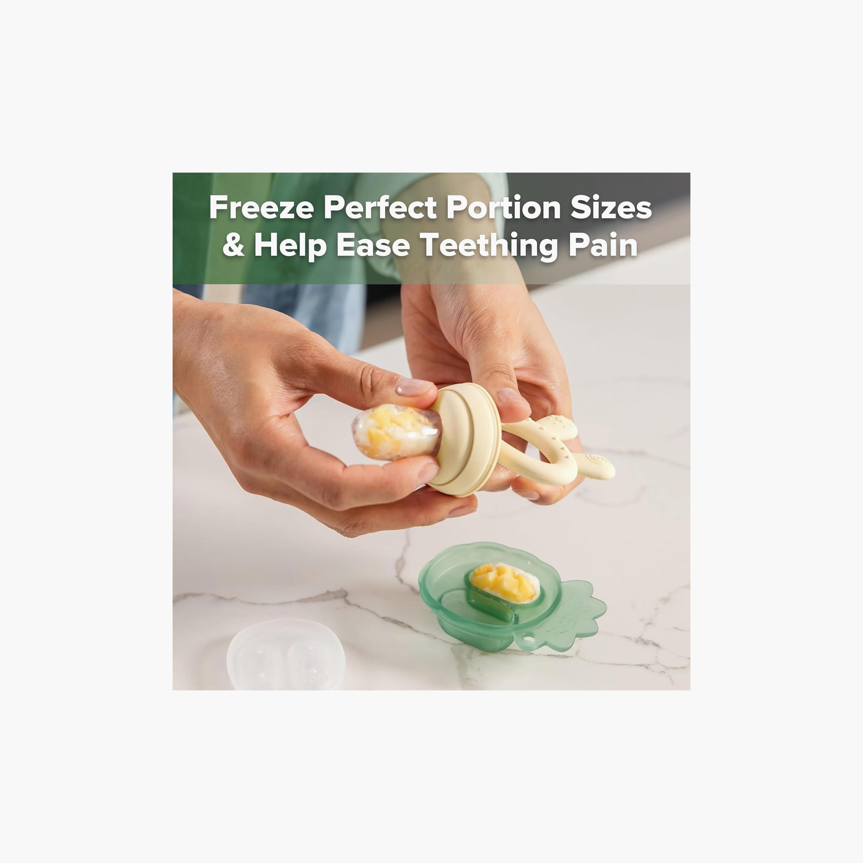 Haakaa Food Feeder Teether & Freeze Tray - Oat-baby-feeding-mealtimeessentials-image-5