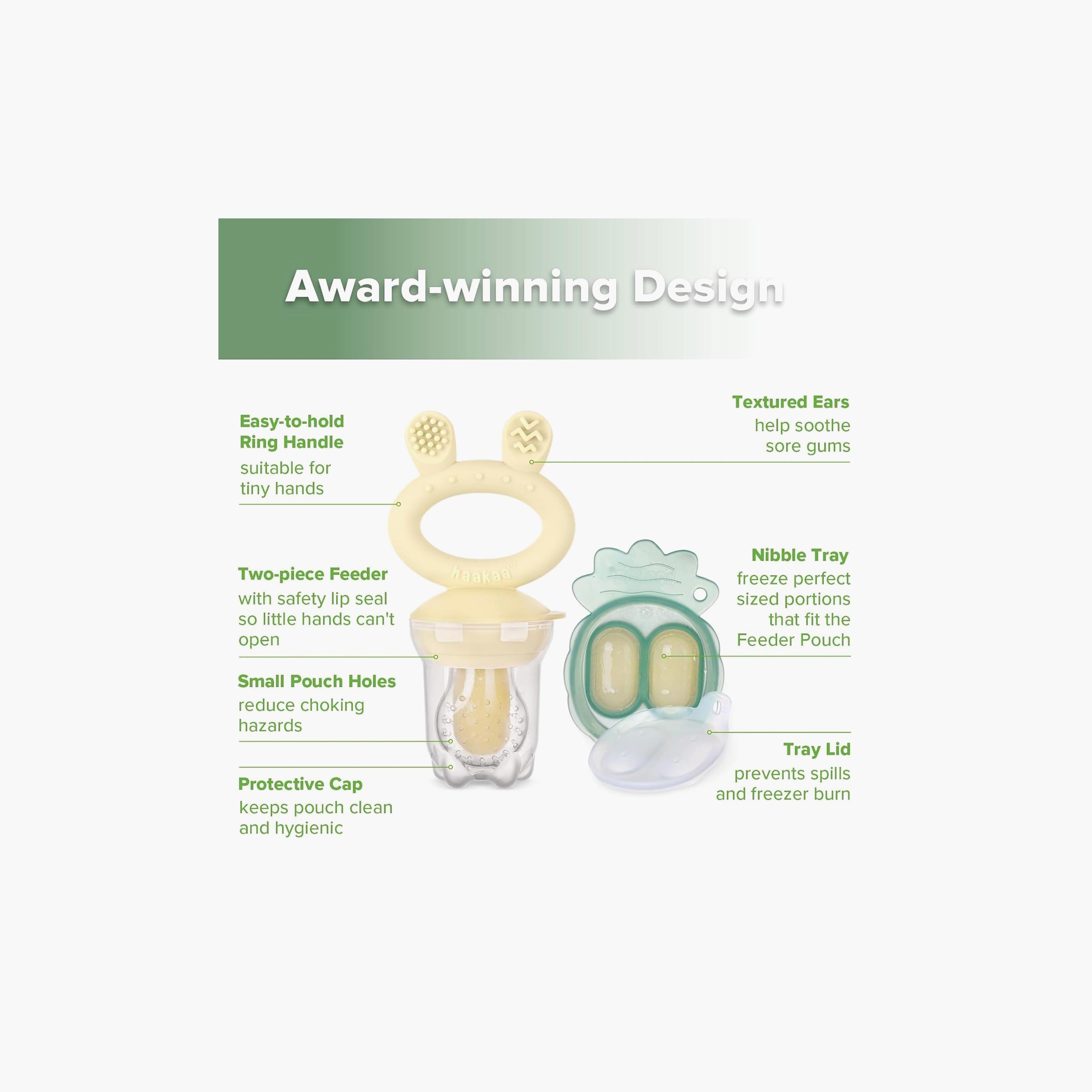 Haakaa Food Feeder Teether & Freeze Tray - Oat-baby-feeding-mealtimeessentials-image-7