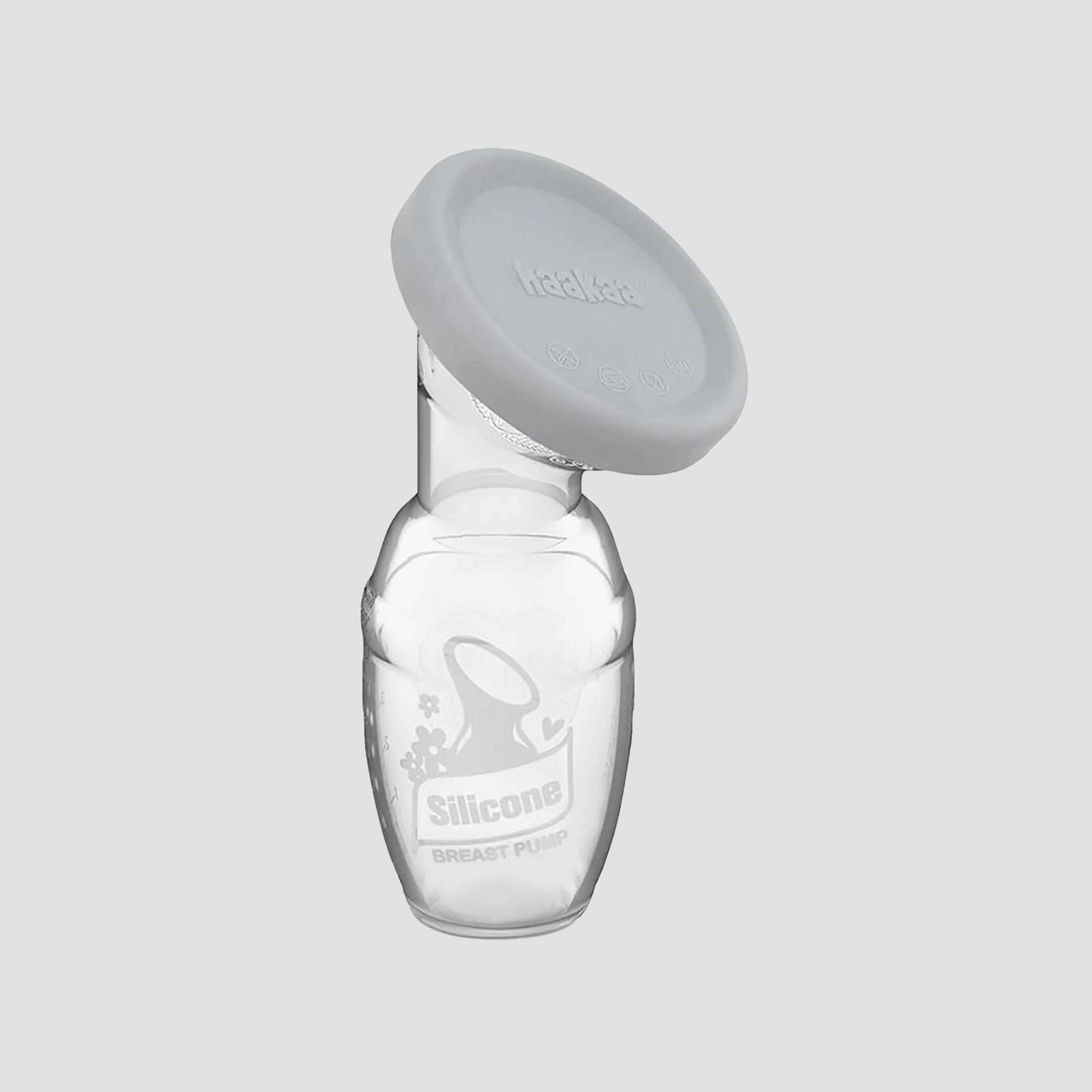 Haakaa Silicone Breast Pump & Cap - 100ml-baby-feeding-breastfeedingandcare-image-1
