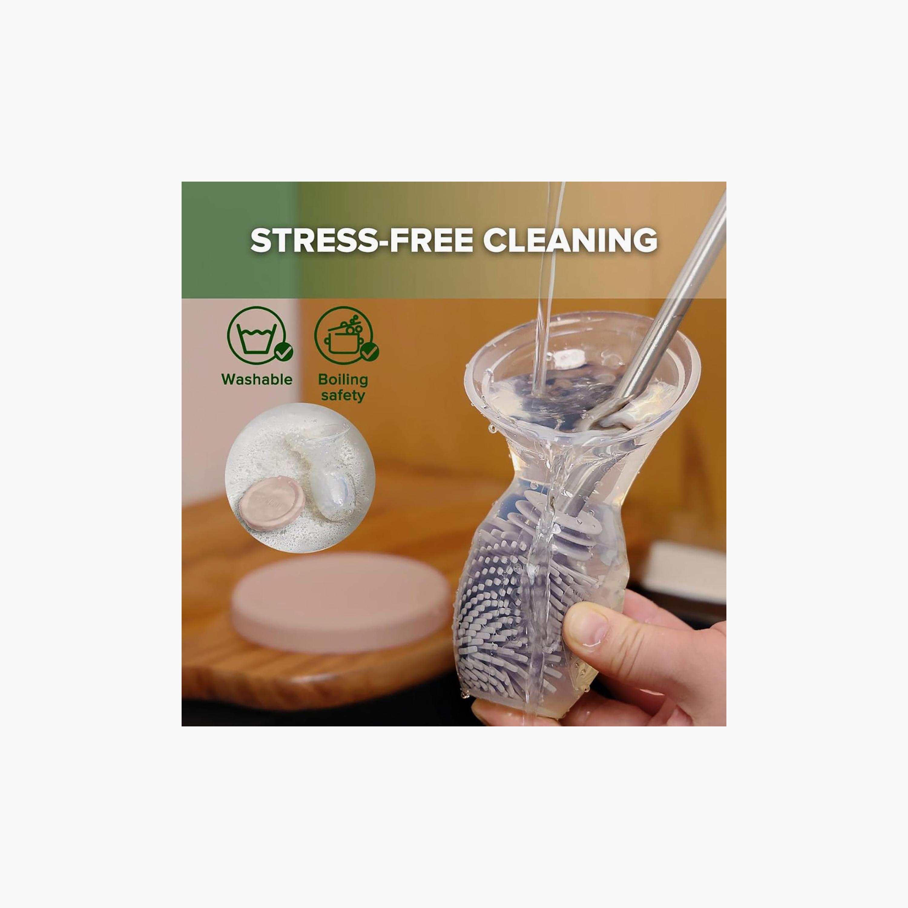 Haakaa Silicone Breast Pump & Cap - 100ml-baby-feeding-breastfeedingandcare-image-4