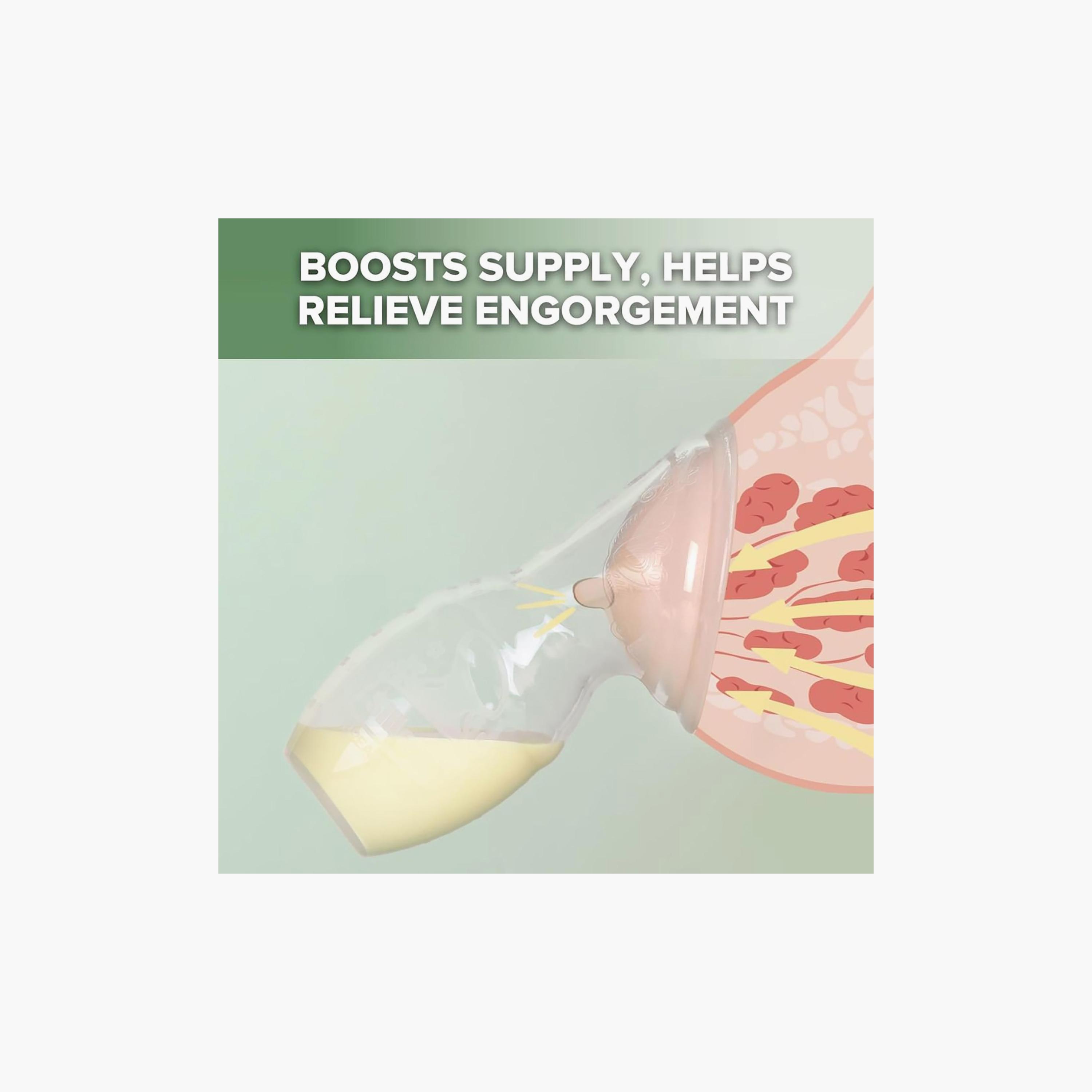 Haakaa Silicone Breast Pump & Cap - 100ml-baby-feeding-breastfeedingandcare-image-6