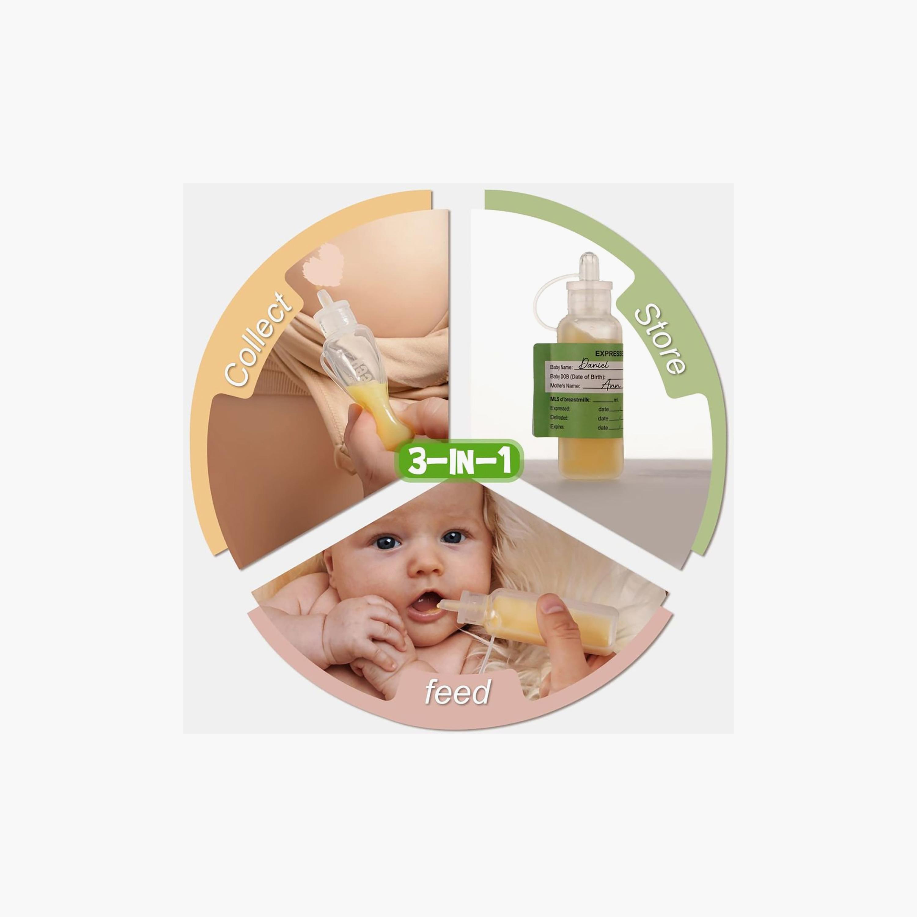 Haakaa 2-Piece Silicone Colostrum Pre-Sterilised Collector - 20ml-baby-feeding-breastfeedingandcare-image-5