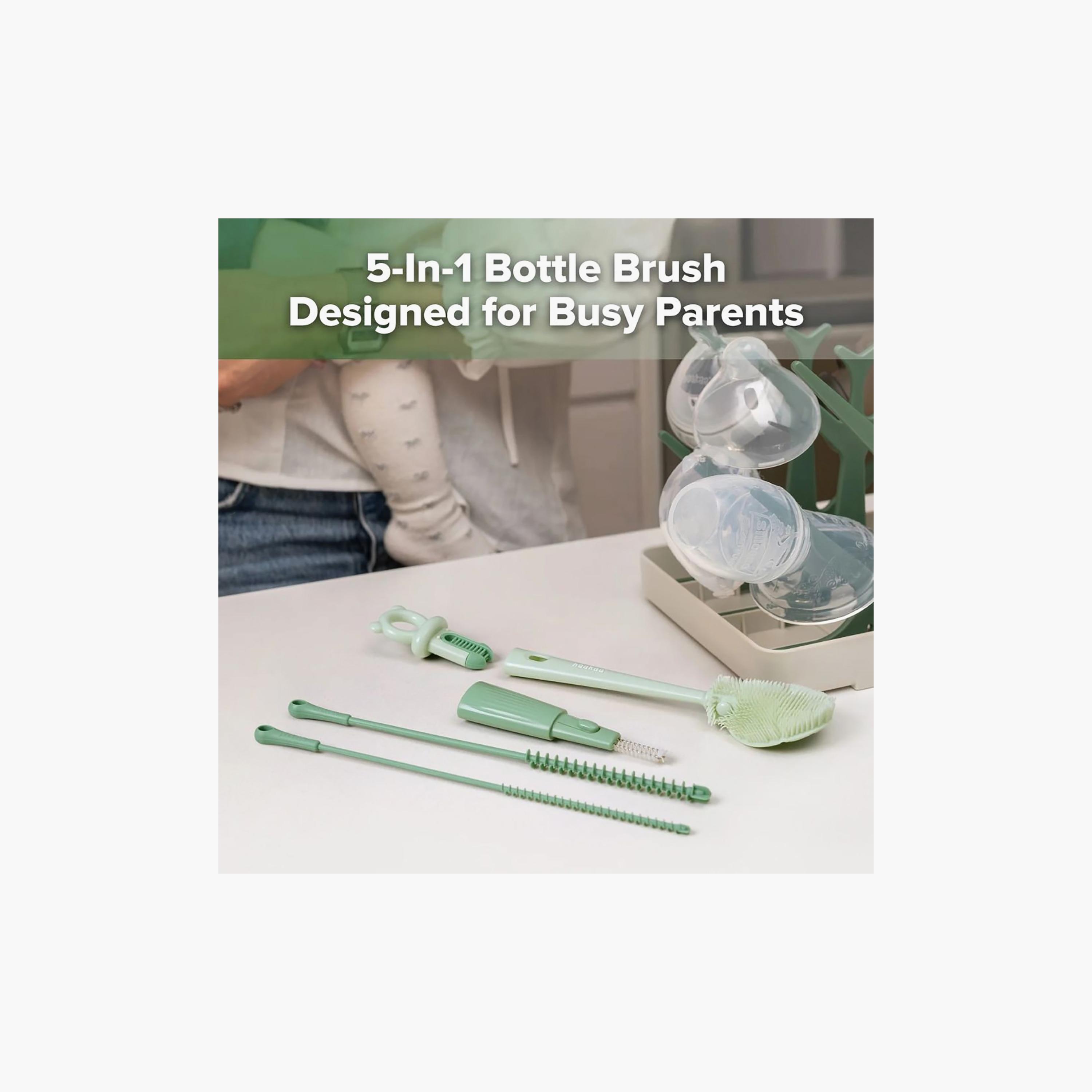 Haakaa 5-in-1 Silicone Cleaning Brush Set-baby-feeding-accessories-image-4