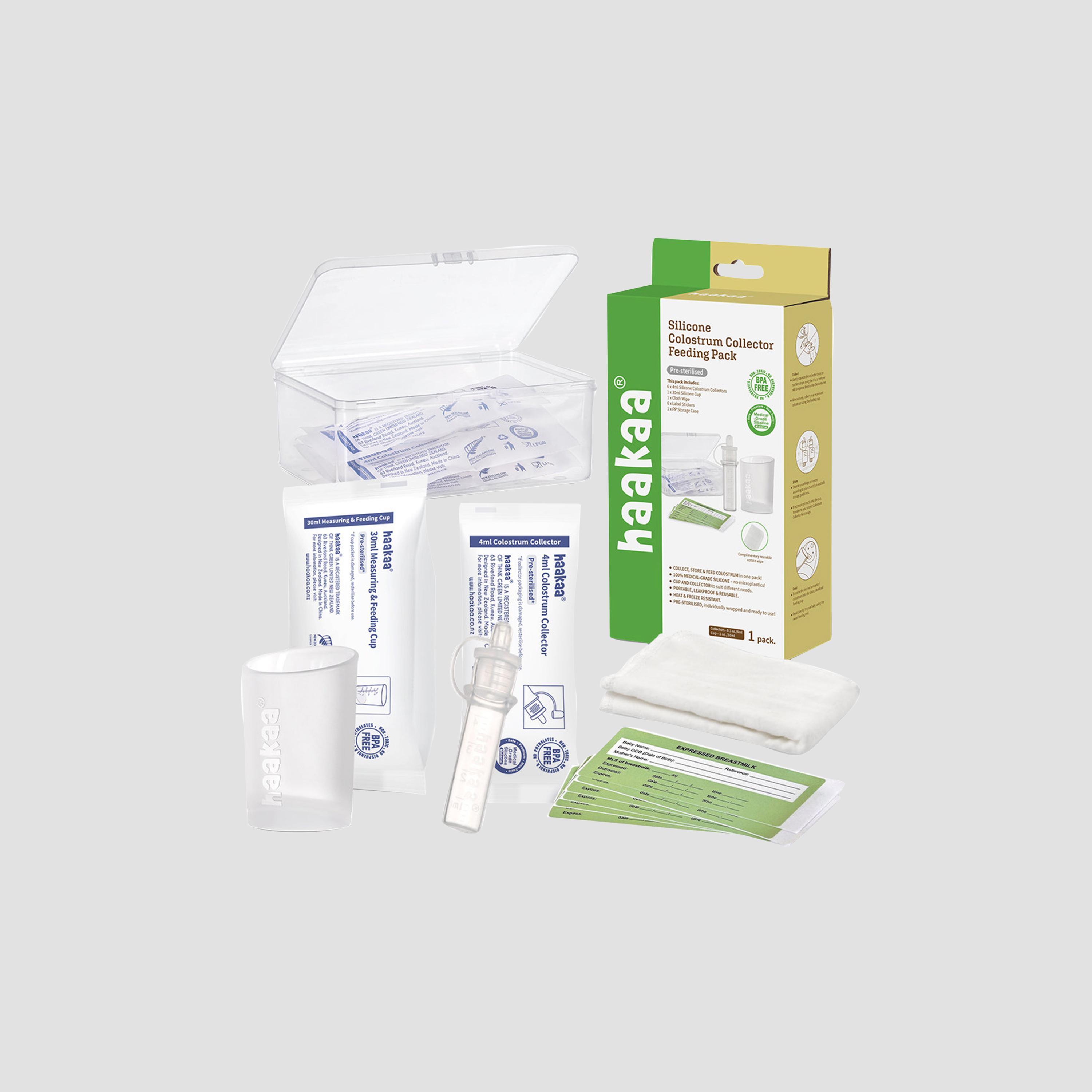 Haakaa 6-Piece Silicone Colostrum Collector - Feeding Pack-baby-feeding-breastfeedingandcare-image-2