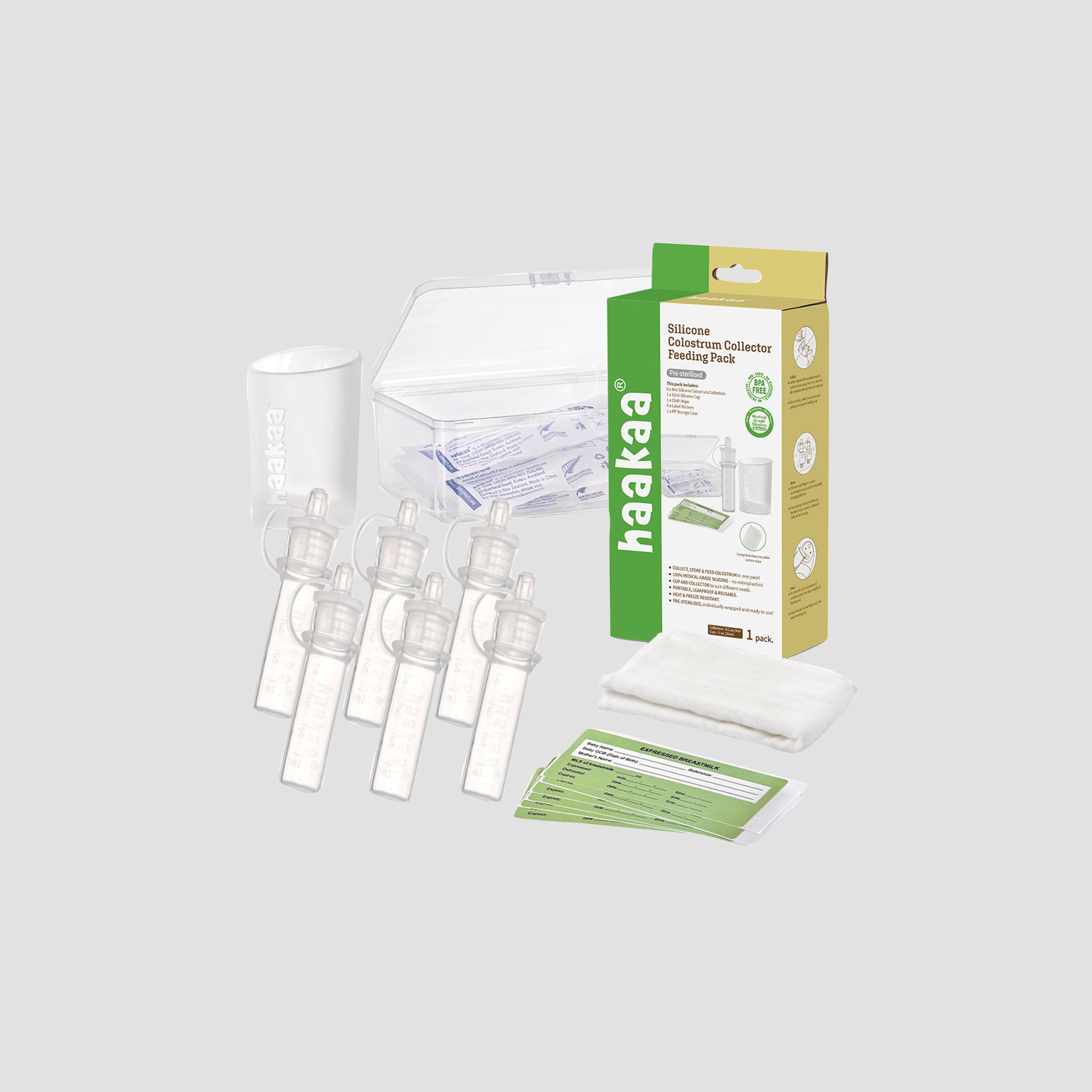 Haakaa 6-Piece Silicone Colostrum Collector - Feeding Pack-baby-feeding-breastfeedingandcare-image-3