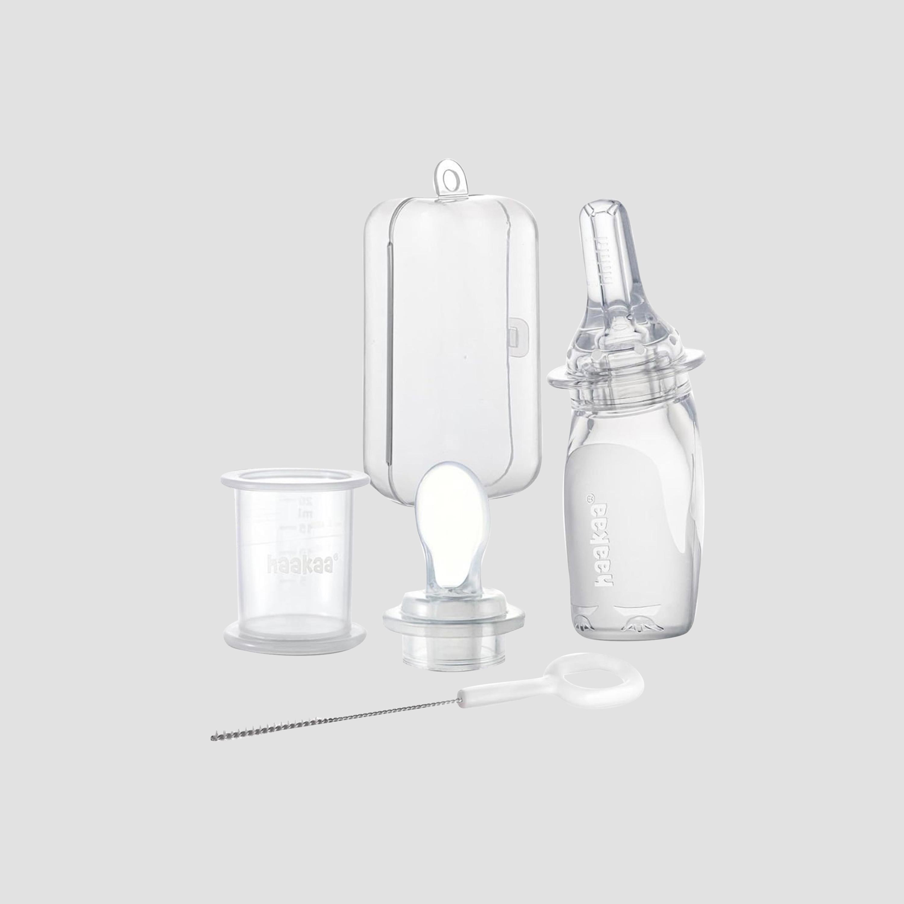 Haakaa Silicone Penguin Dual Feeding Syringe Set-baby-feeding-breastfeedingandcare-image-1