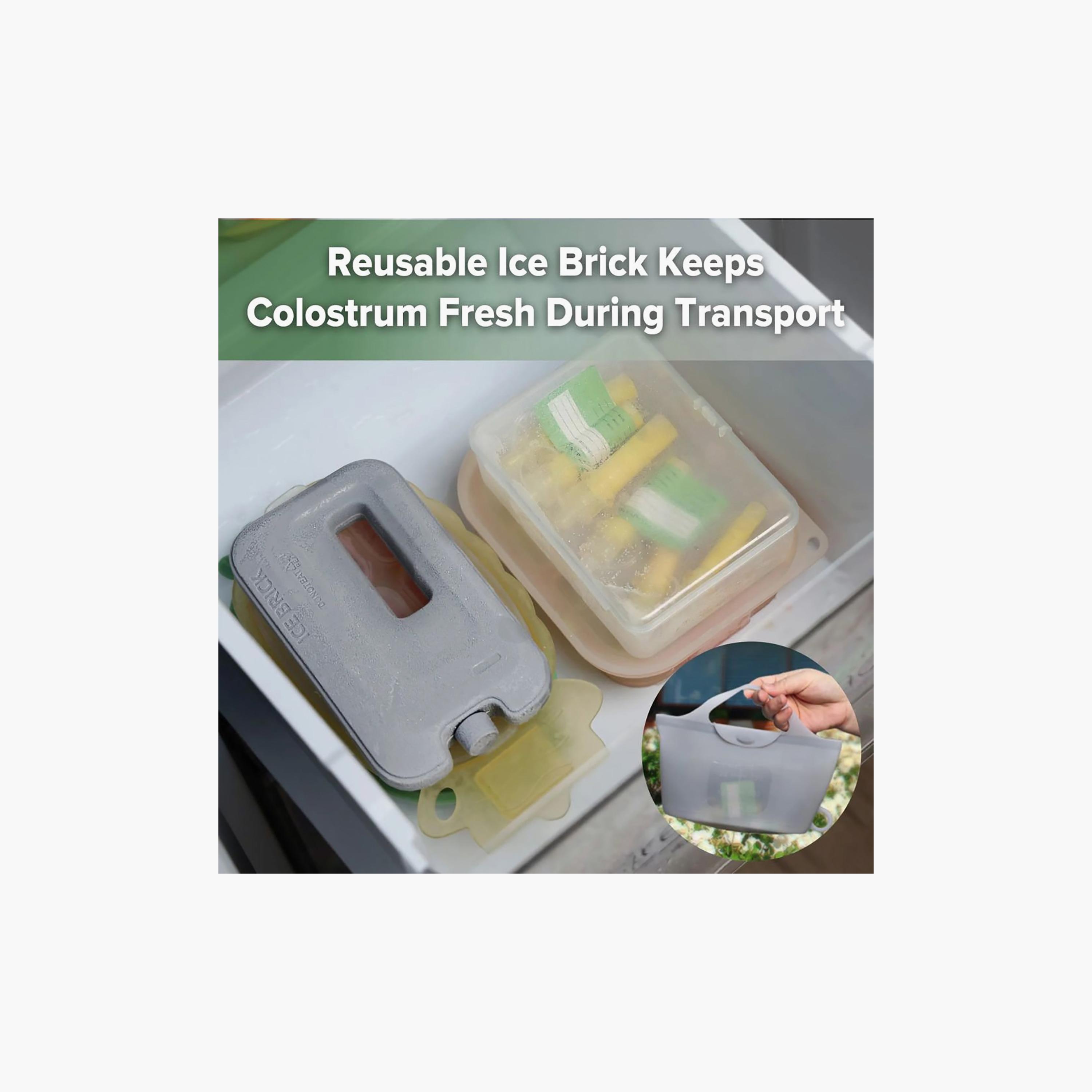 Haakaa Silicone Colostrum Collector with Steriliser Bag & Ice Brick-baby-feeding-breastfeedingandcare-image-2