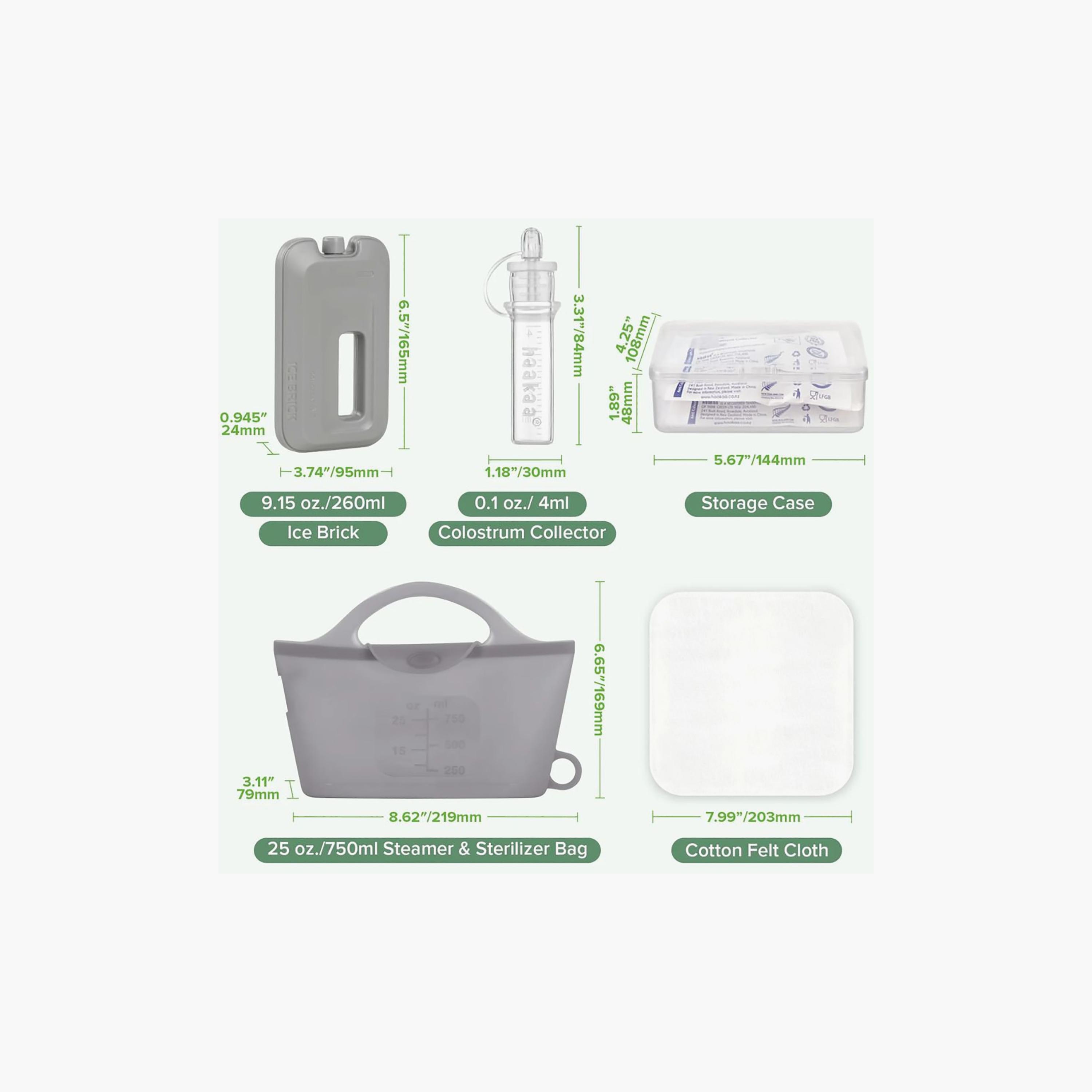 Haakaa Silicone Colostrum Collector with Steriliser Bag & Ice Brick-baby-feeding-breastfeedingandcare-image-8